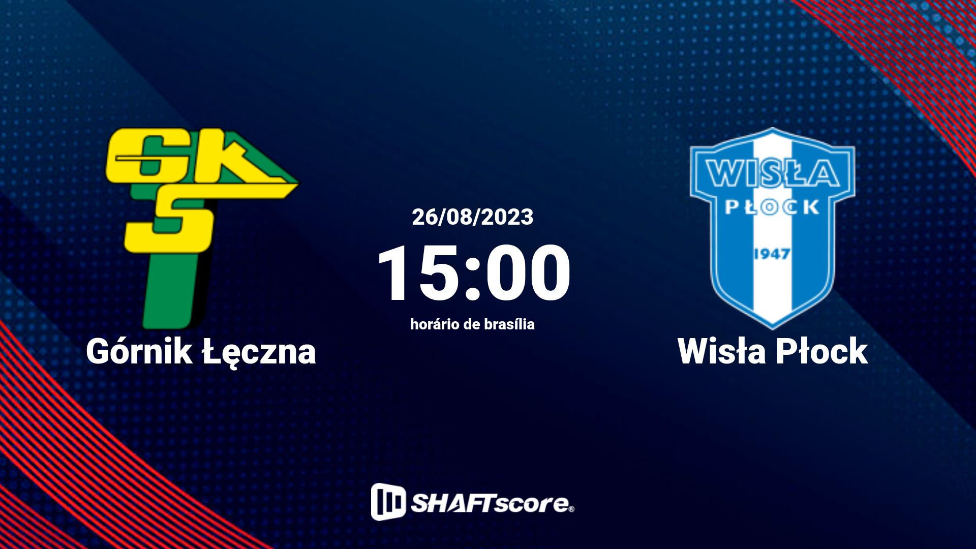 Estatísticas do jogo Górnik Łęczna vs Wisła Płock 26.08 15:00