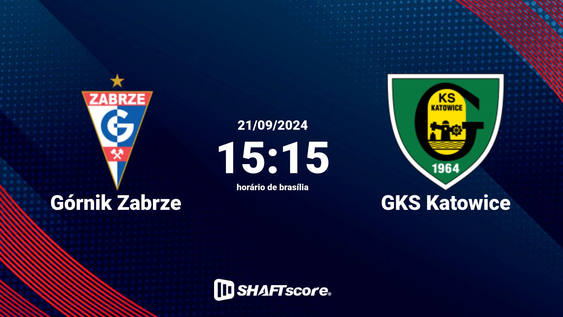 Estatísticas do jogo Górnik Zabrze vs GKS Katowice 21.09 15:15