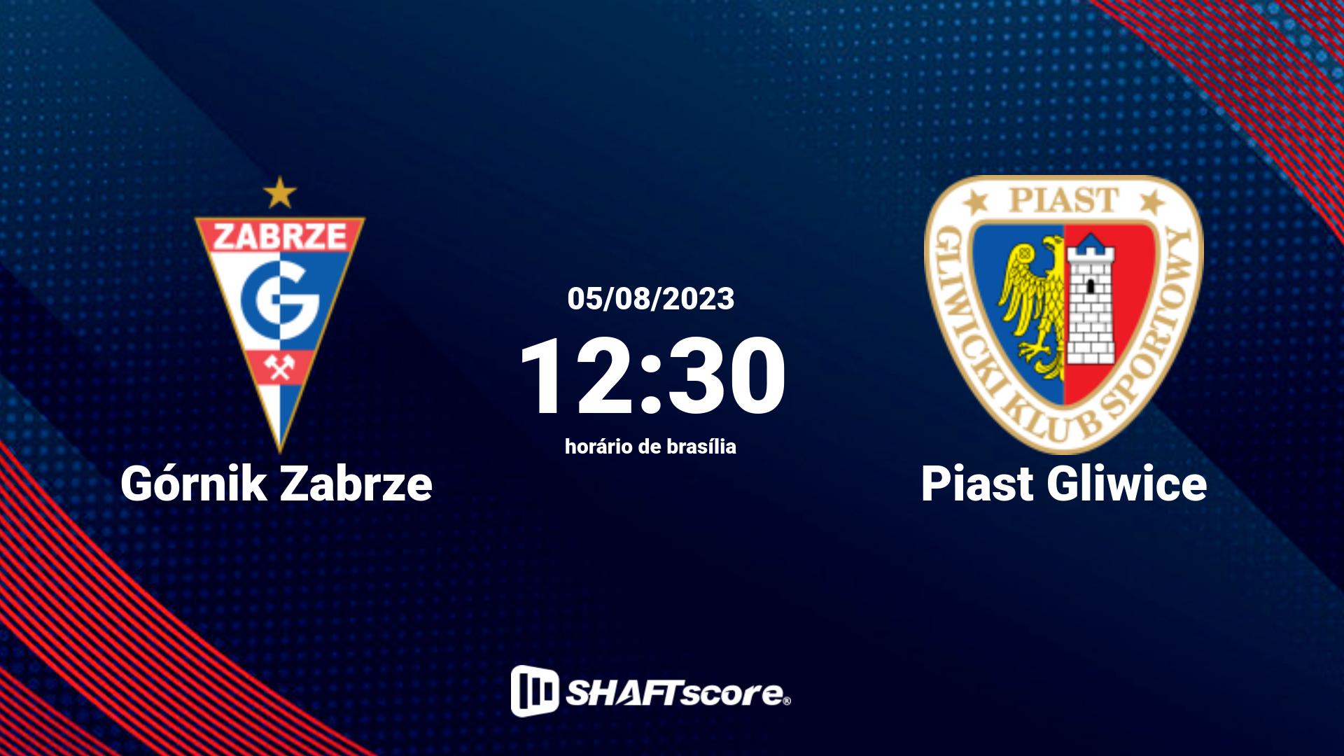 Estatísticas do jogo Górnik Zabrze vs Piast Gliwice 05.08 12:30