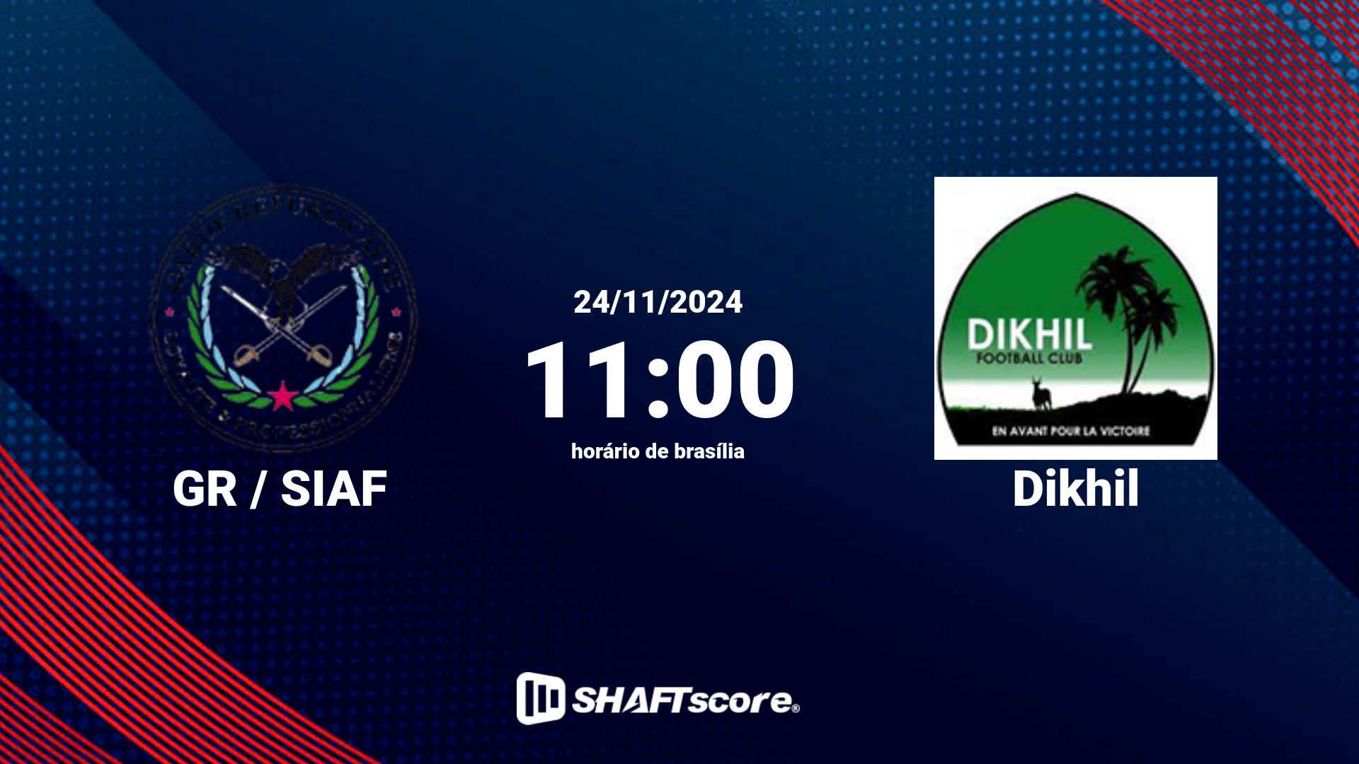 Estatísticas do jogo GR / SIAF vs Dikhil 24.11 11:00