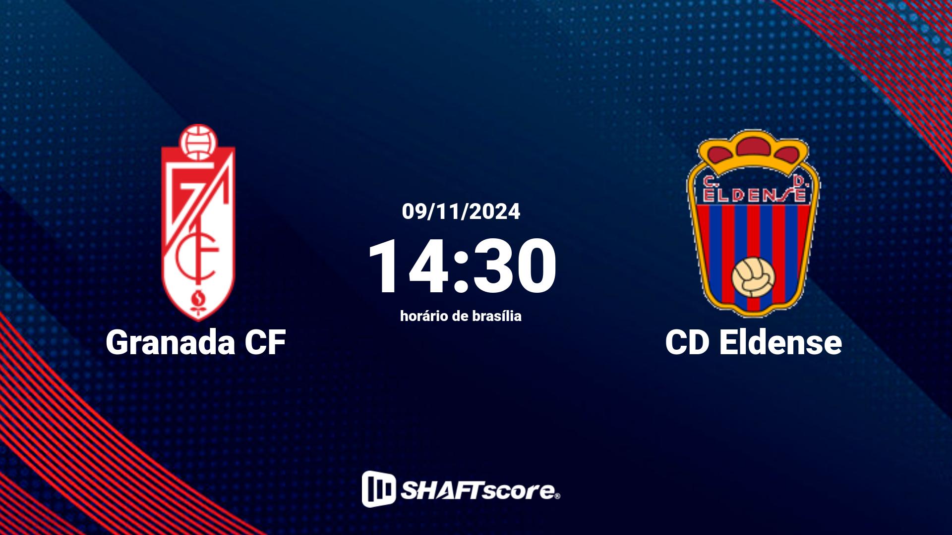 Estatísticas do jogo Granada CF vs CD Eldense 09.11 14:30