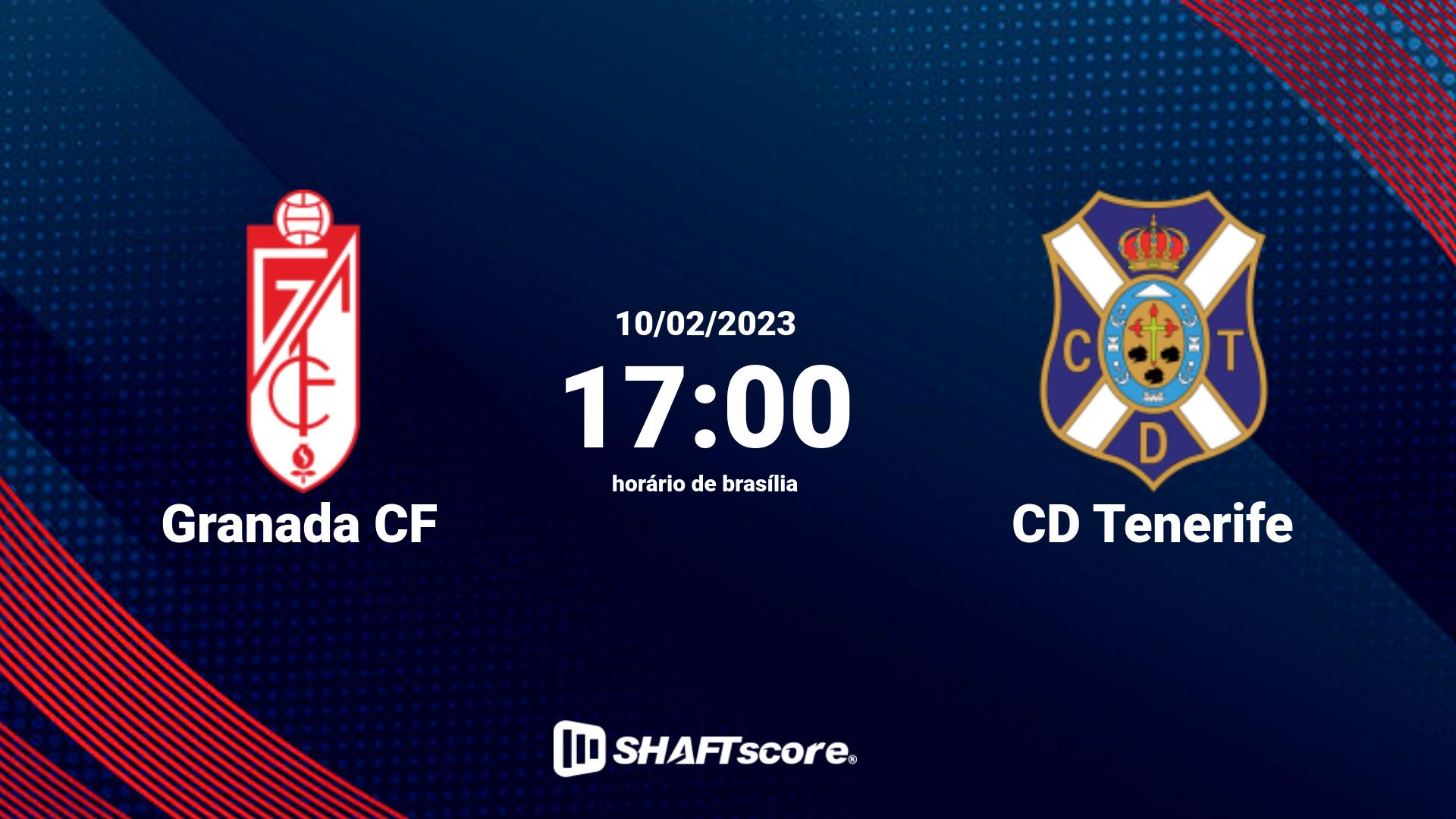 Estatísticas do jogo Granada CF vs CD Tenerife 10.02 17:00