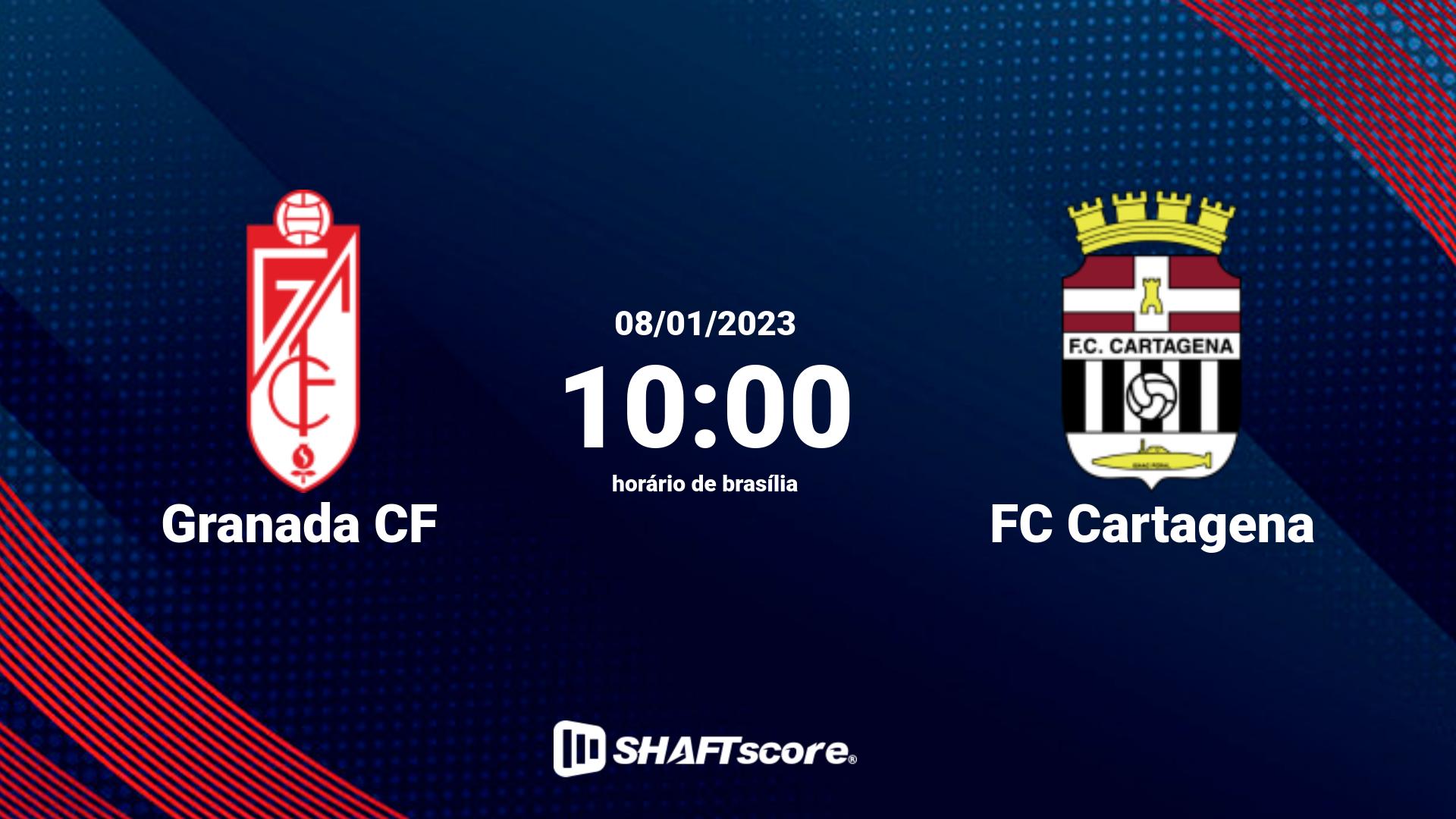 Estatísticas do jogo Granada CF vs FC Cartagena 08.01 10:00