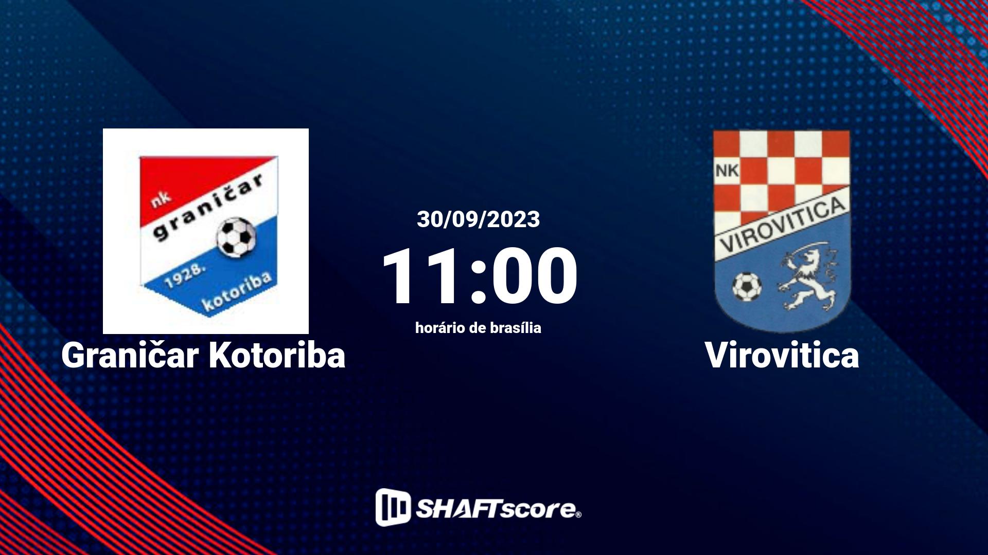 Estatísticas do jogo Graničar Kotoriba vs Virovitica 30.09 11:00