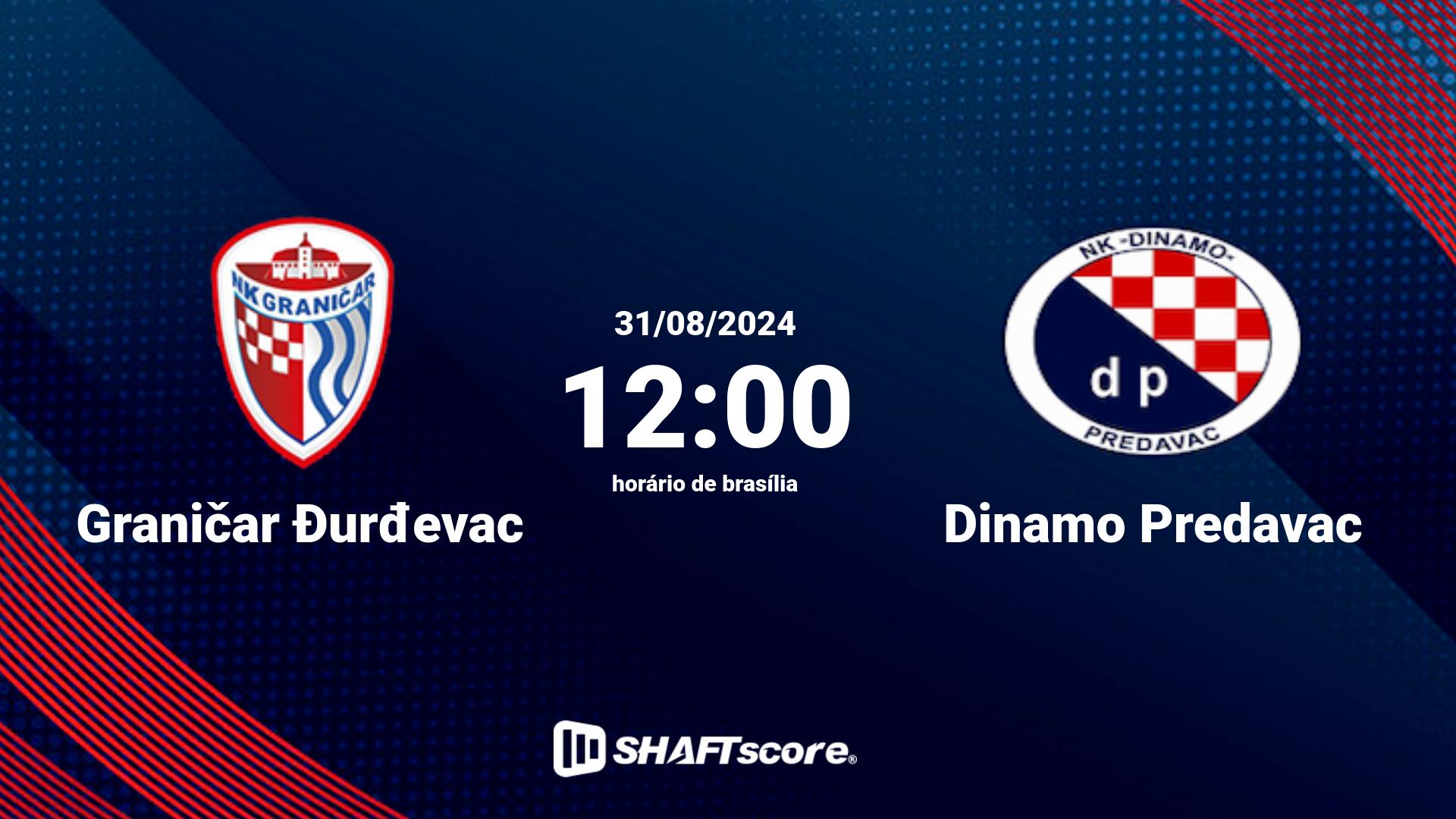 Estatísticas do jogo Graničar Đurđevac vs Dinamo Predavac 31.08 12:00