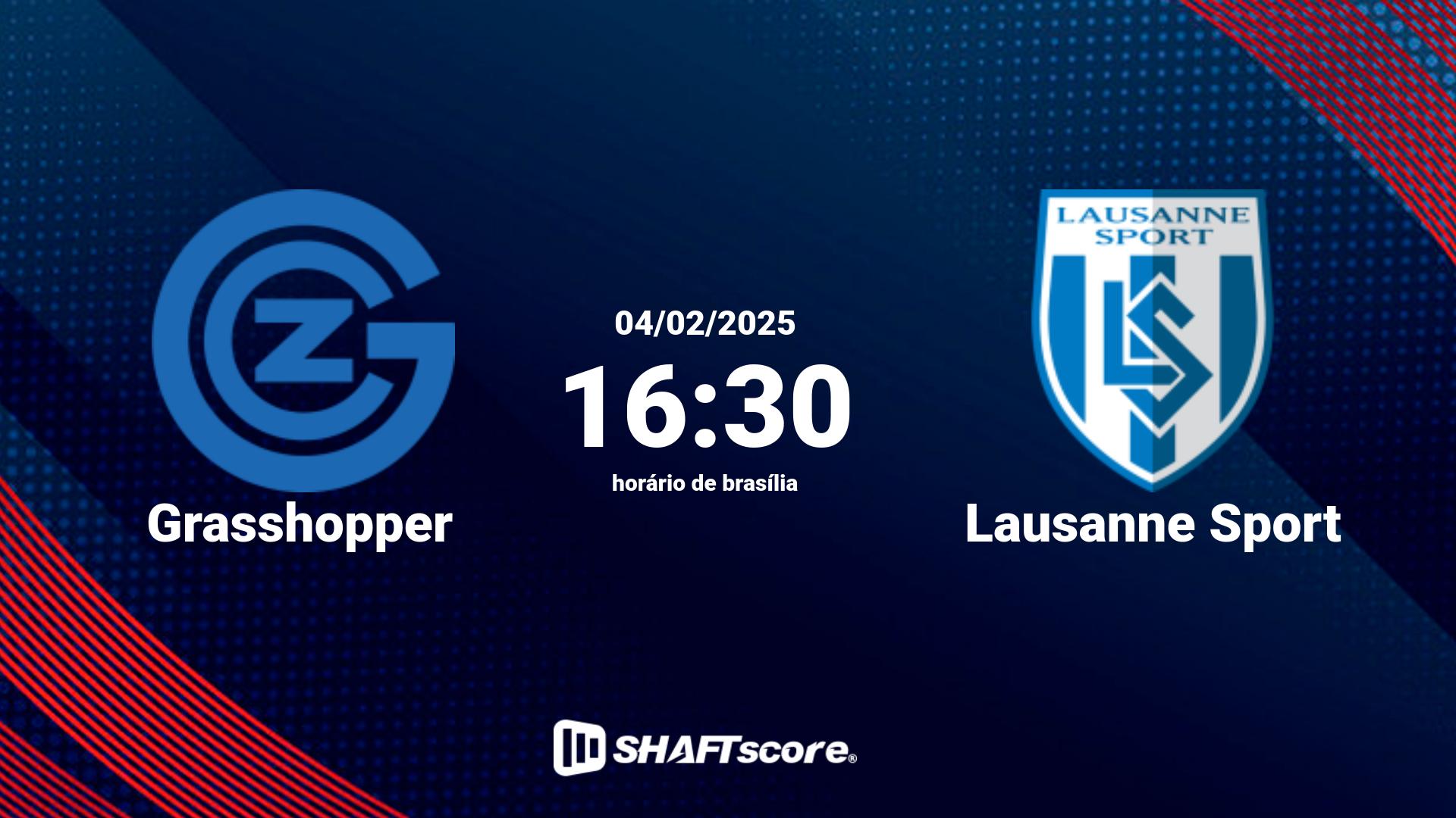 Estatísticas do jogo Grasshopper vs Lausanne Sport 04.02 16:30