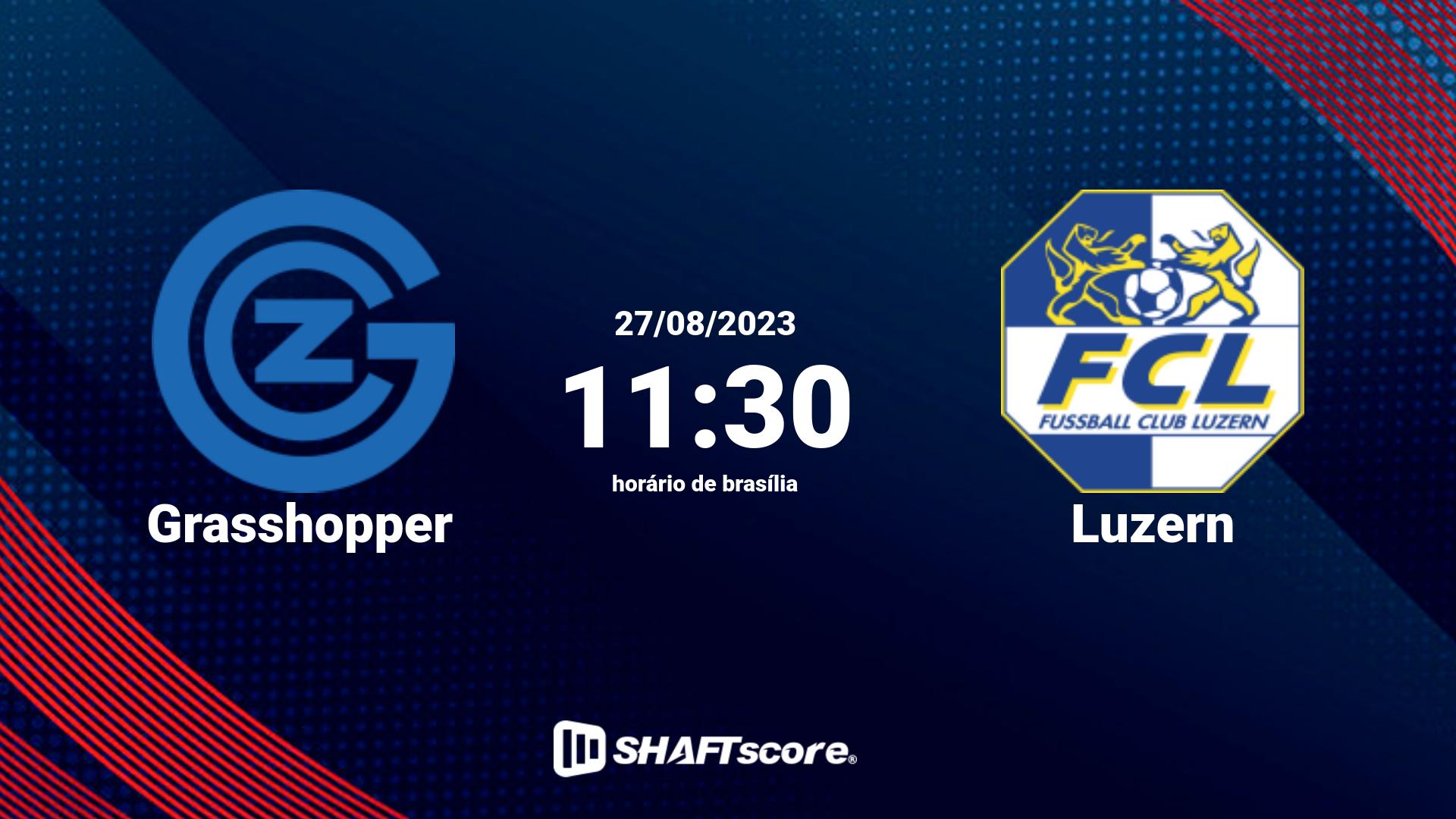 Estatísticas do jogo Grasshopper vs Luzern 27.08 11:30