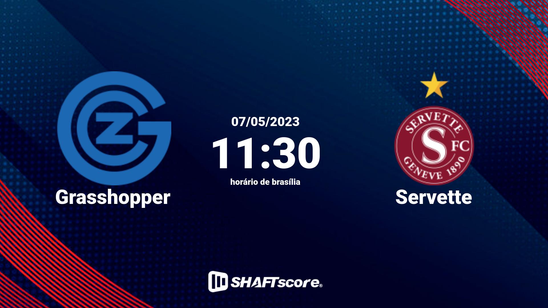 Estatísticas do jogo Grasshopper vs Servette 07.05 11:30