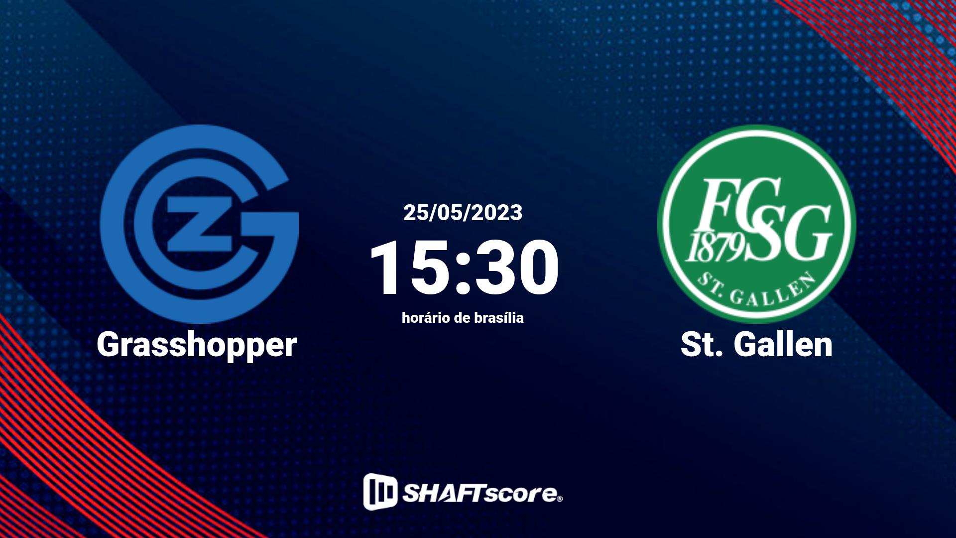 Estatísticas do jogo Grasshopper vs St. Gallen 25.05 15:30