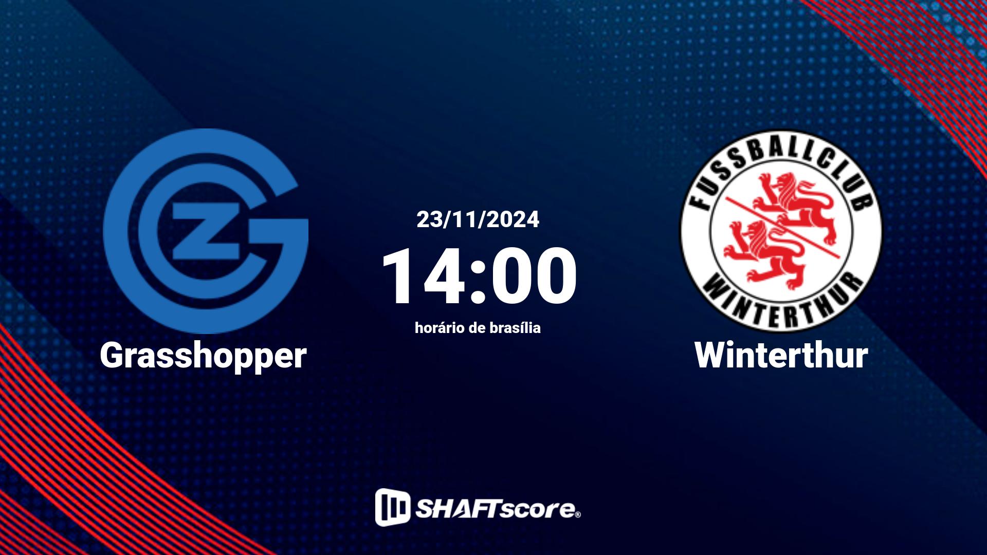 Estatísticas do jogo Grasshopper vs Winterthur 23.11 14:00