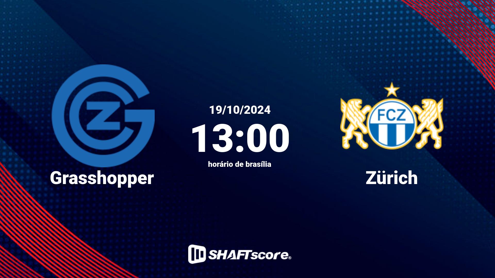 Estatísticas do jogo Grasshopper vs Zürich 19.10 13:00