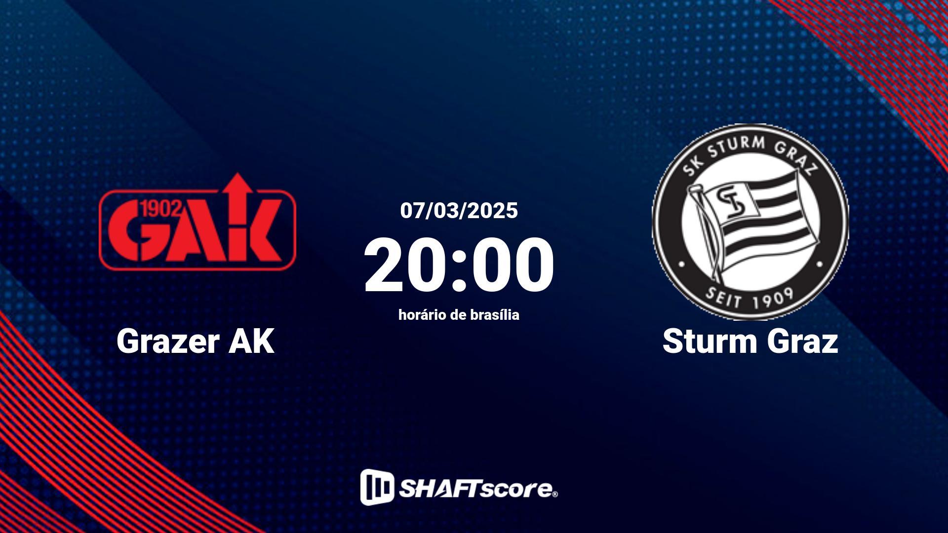 Estatísticas do jogo Grazer AK vs Sturm Graz 07.03 20:00