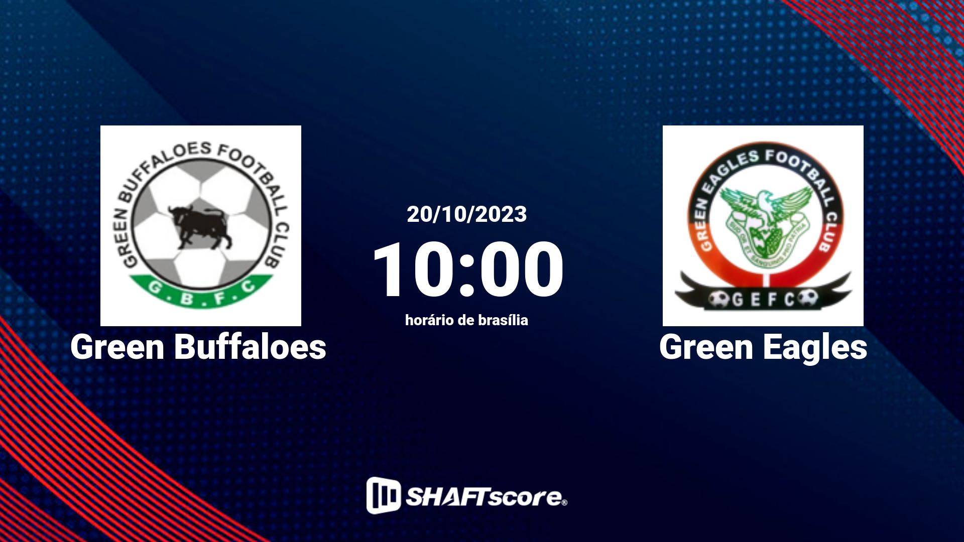 Estatísticas do jogo Green Buffaloes vs Green Eagles 20.10 10:00