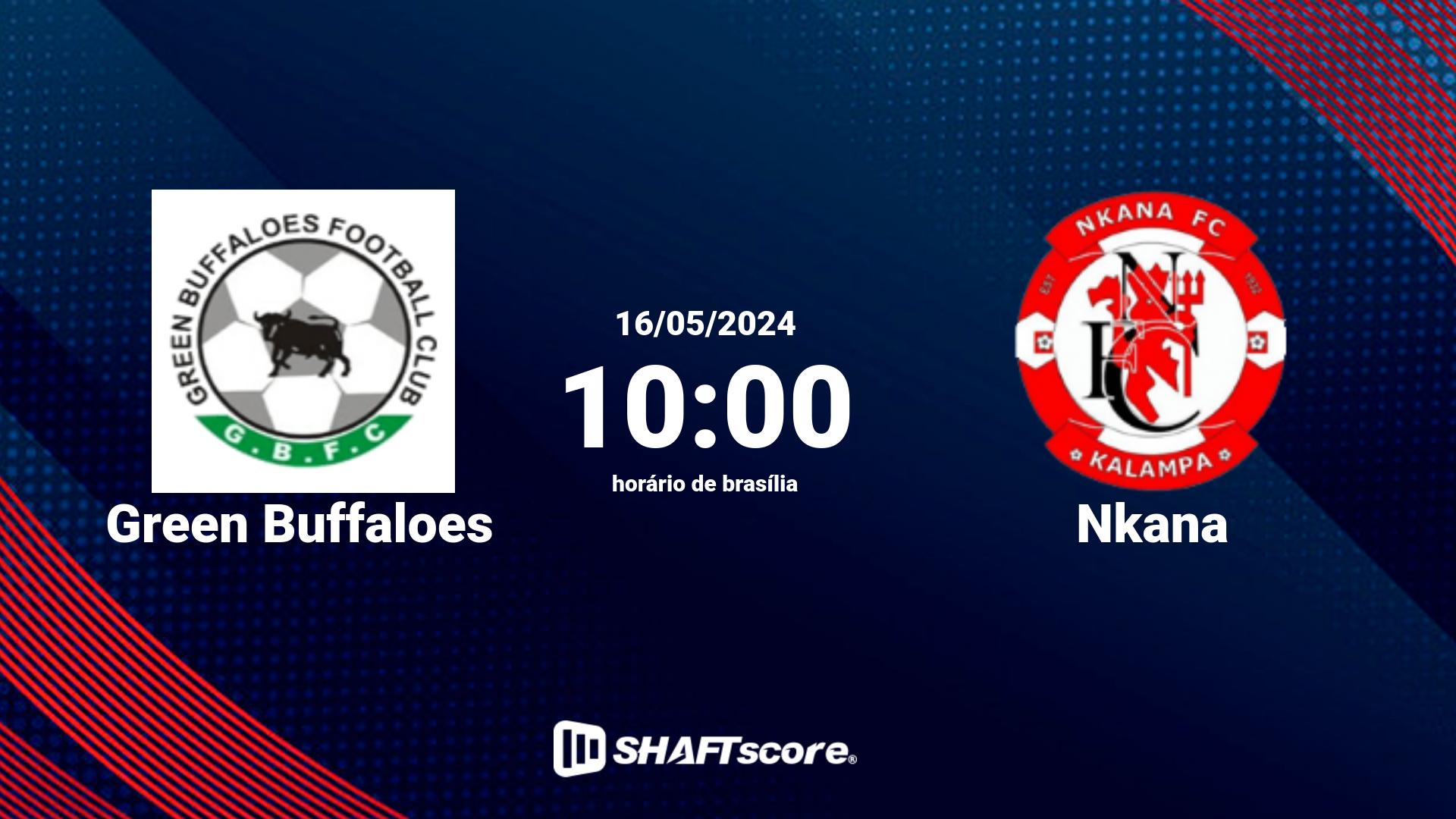 Estatísticas do jogo Green Buffaloes vs Nkana 16.05 10:00