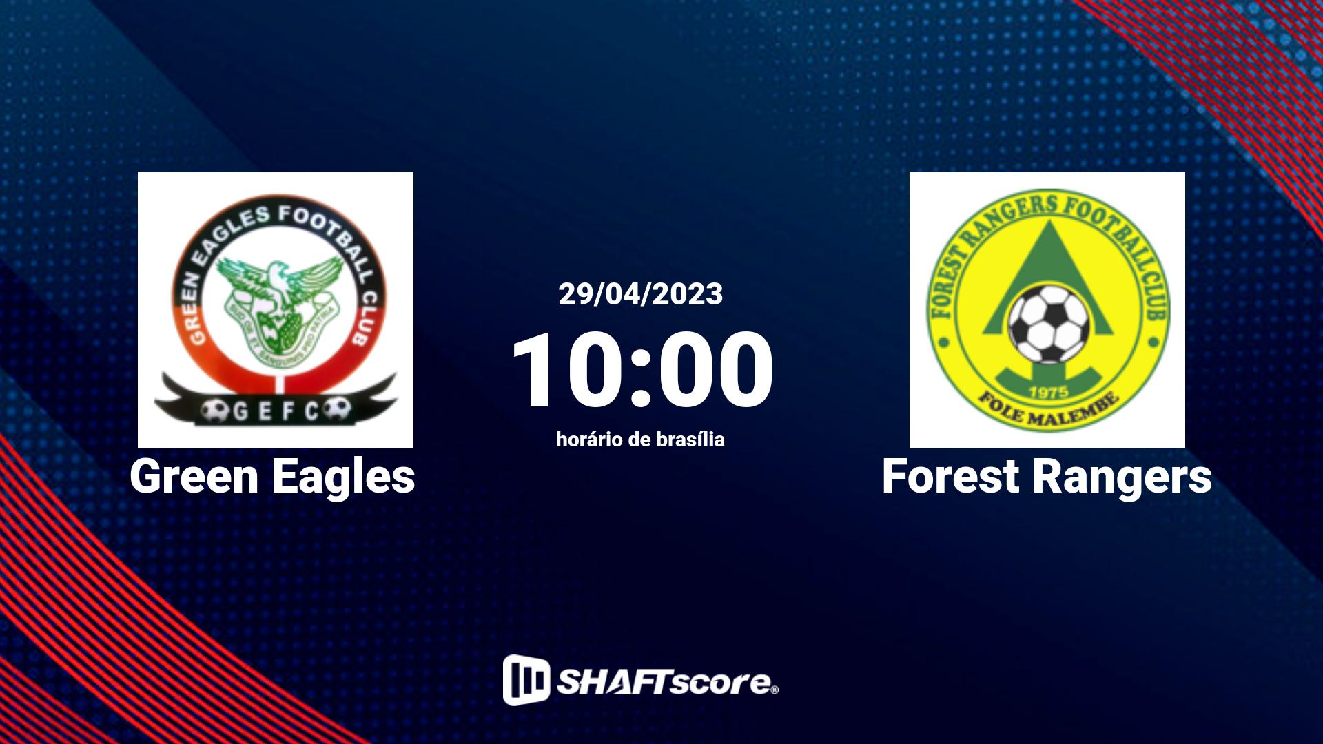 Estatísticas do jogo Green Eagles vs Forest Rangers 29.04 10:00