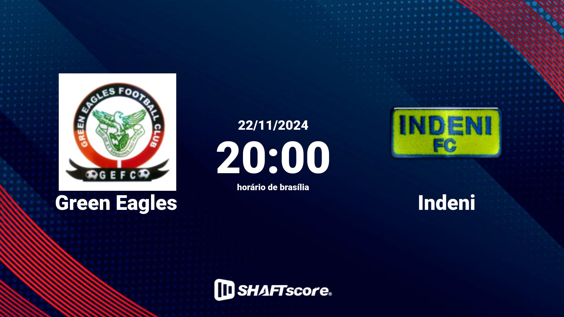 Estatísticas do jogo Green Eagles vs Indeni 22.11 20:00