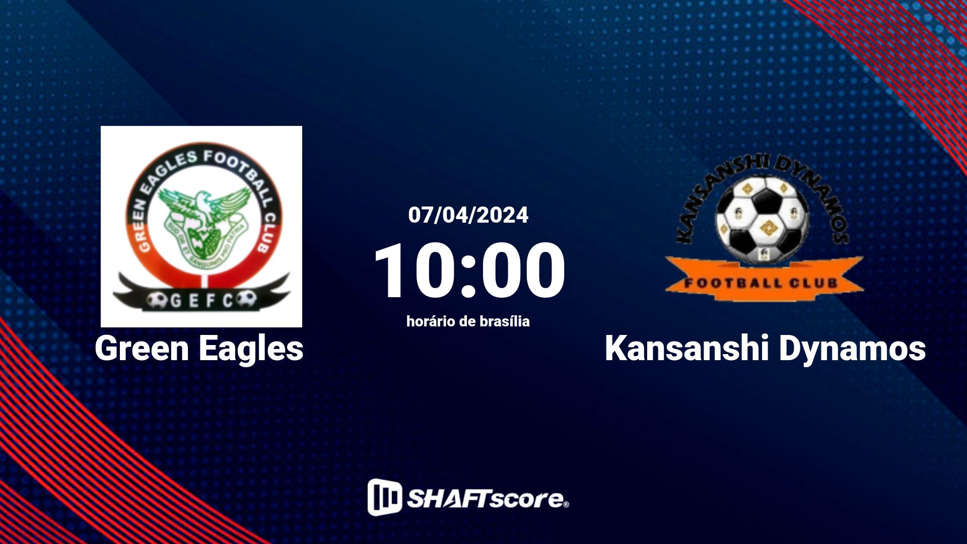 Estatísticas do jogo Green Eagles vs Kansanshi Dynamos 07.04 10:00