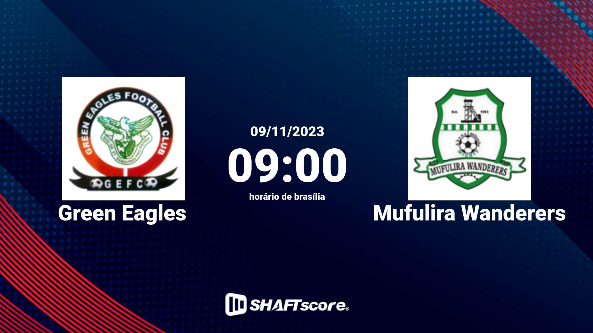 Estatísticas do jogo Green Eagles vs Mufulira Wanderers 09.11 09:00