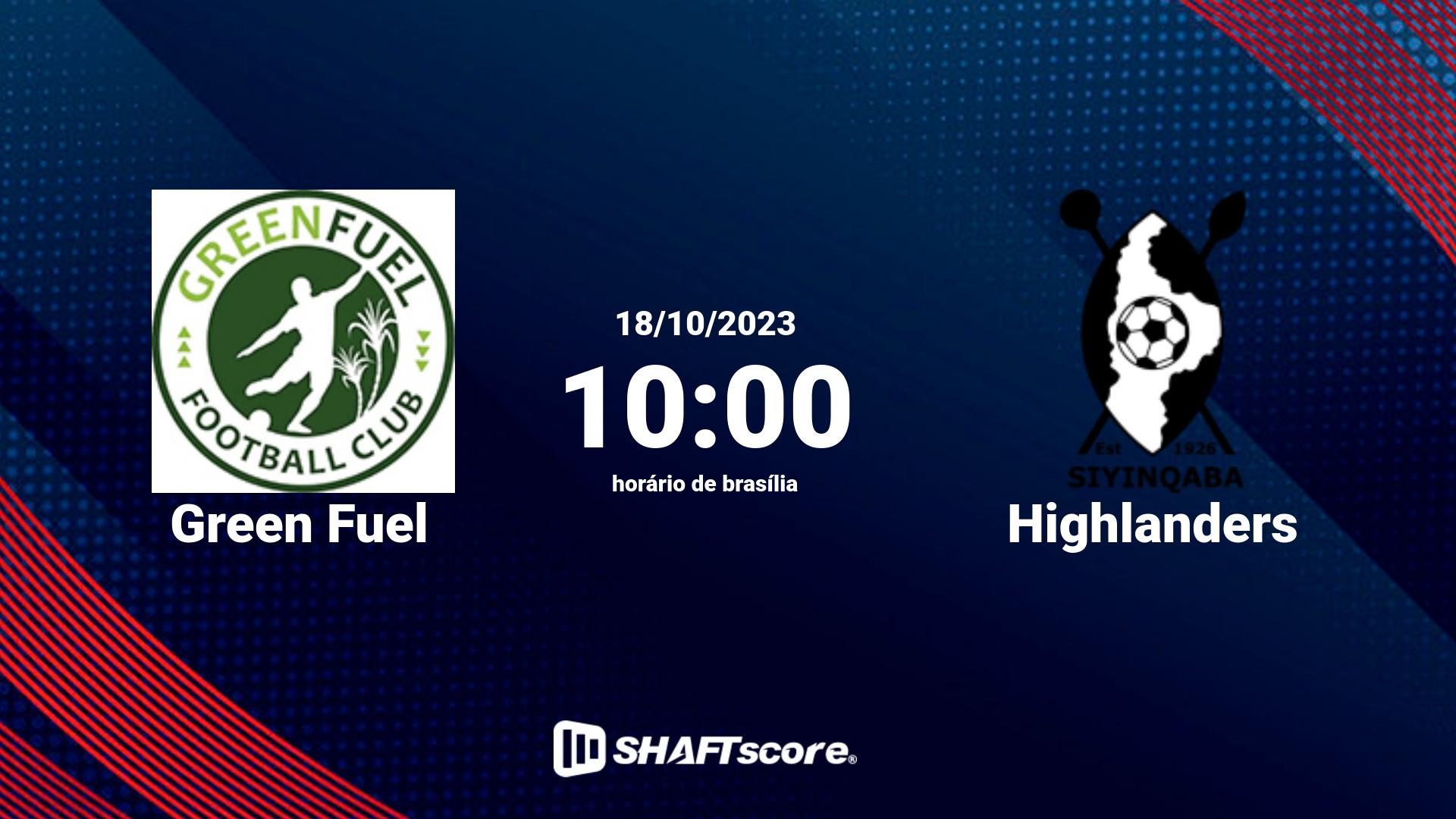 Estatísticas do jogo Green Fuel vs Highlanders 18.10 10:00