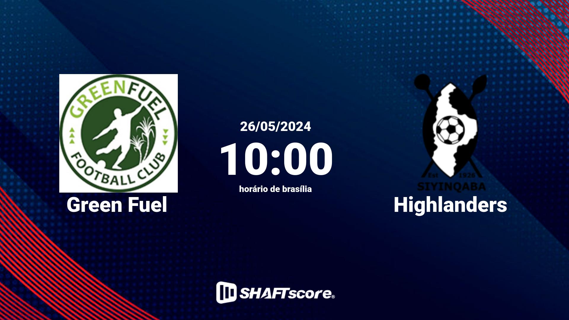 Estatísticas do jogo Green Fuel vs Highlanders 26.05 10:00