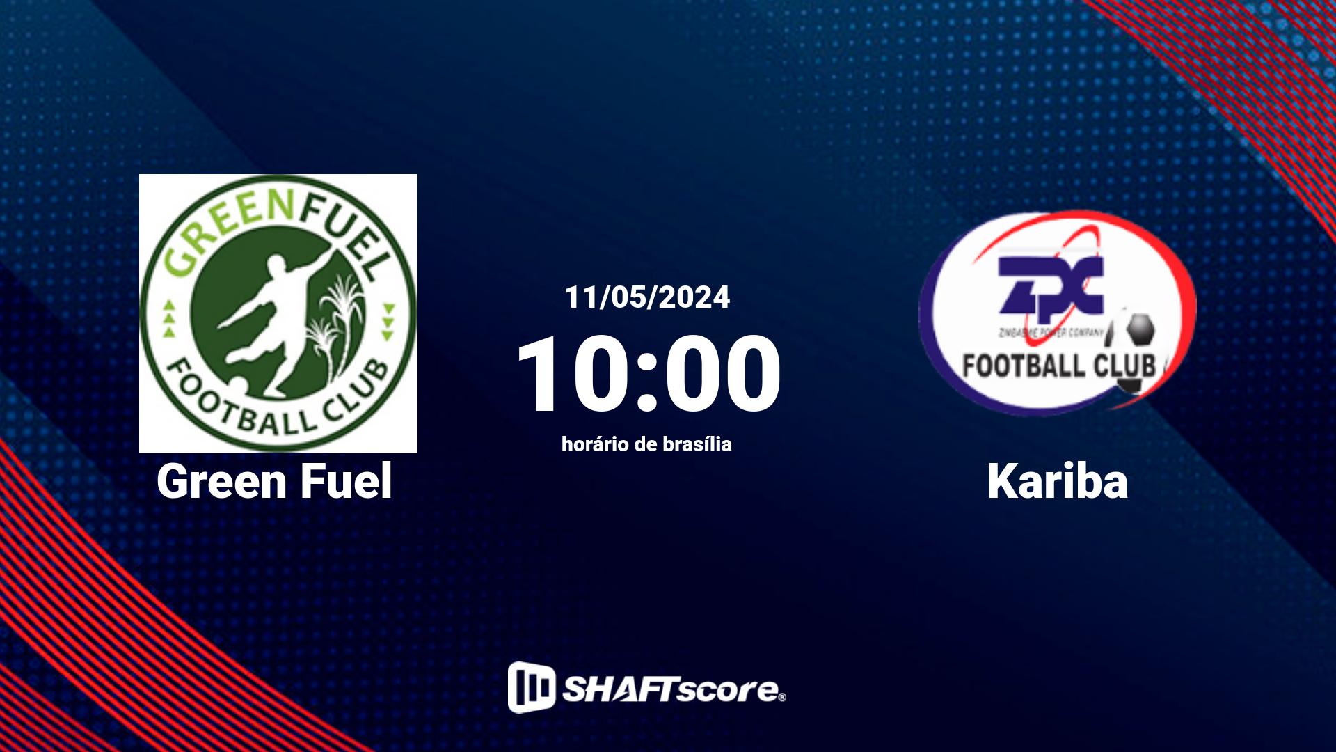 Estatísticas do jogo Green Fuel vs Kariba 11.05 10:00