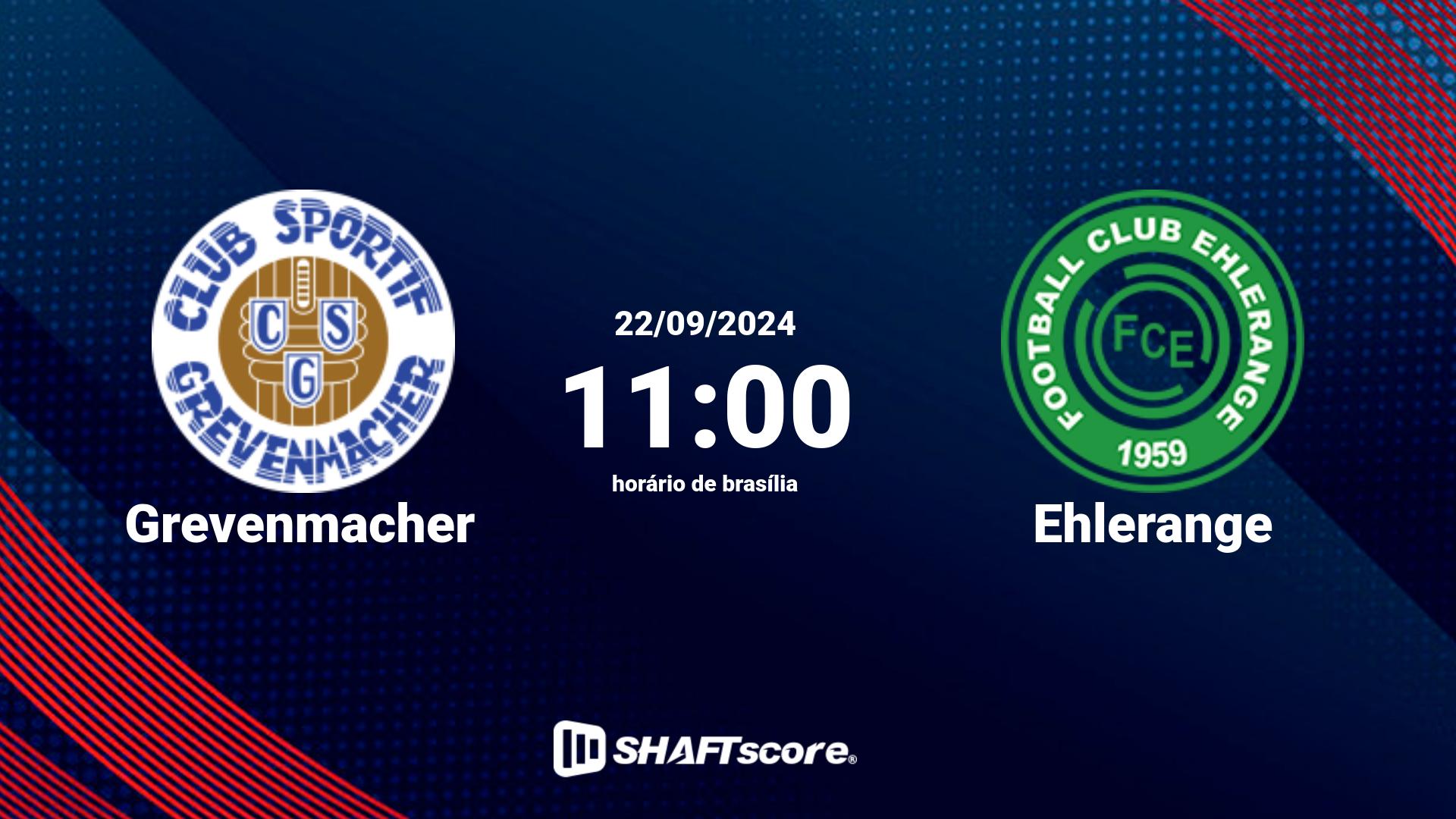 Estatísticas do jogo Grevenmacher vs Ehlerange 22.09 11:00