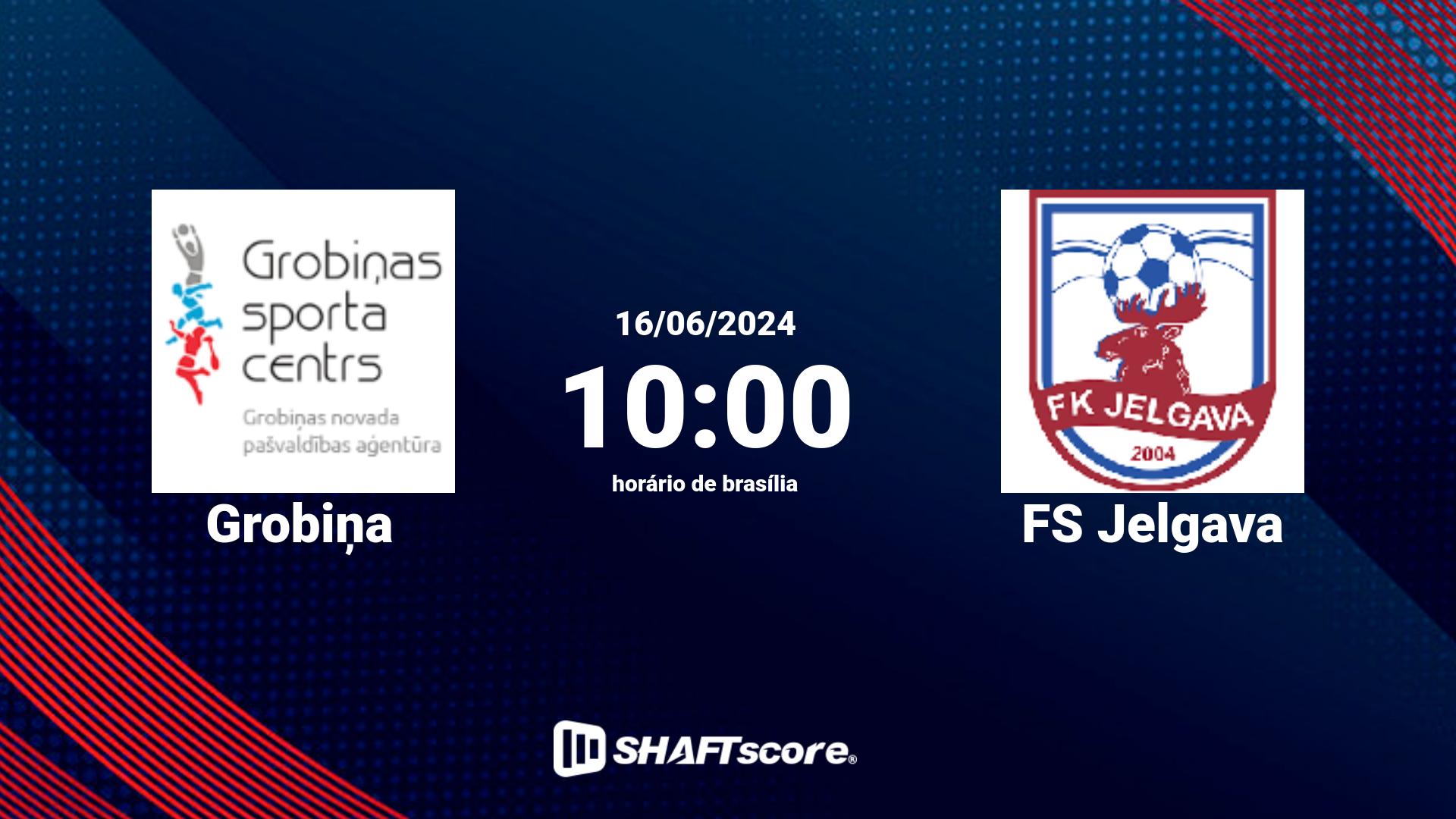 Estatísticas do jogo Grobiņa vs FS Jelgava 16.06 10:00