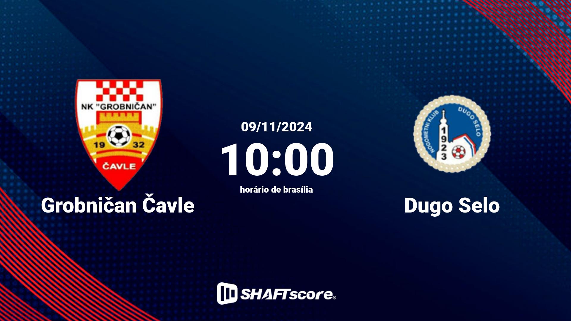 Estatísticas do jogo Grobničan Čavle vs Dugo Selo 09.11 10:00