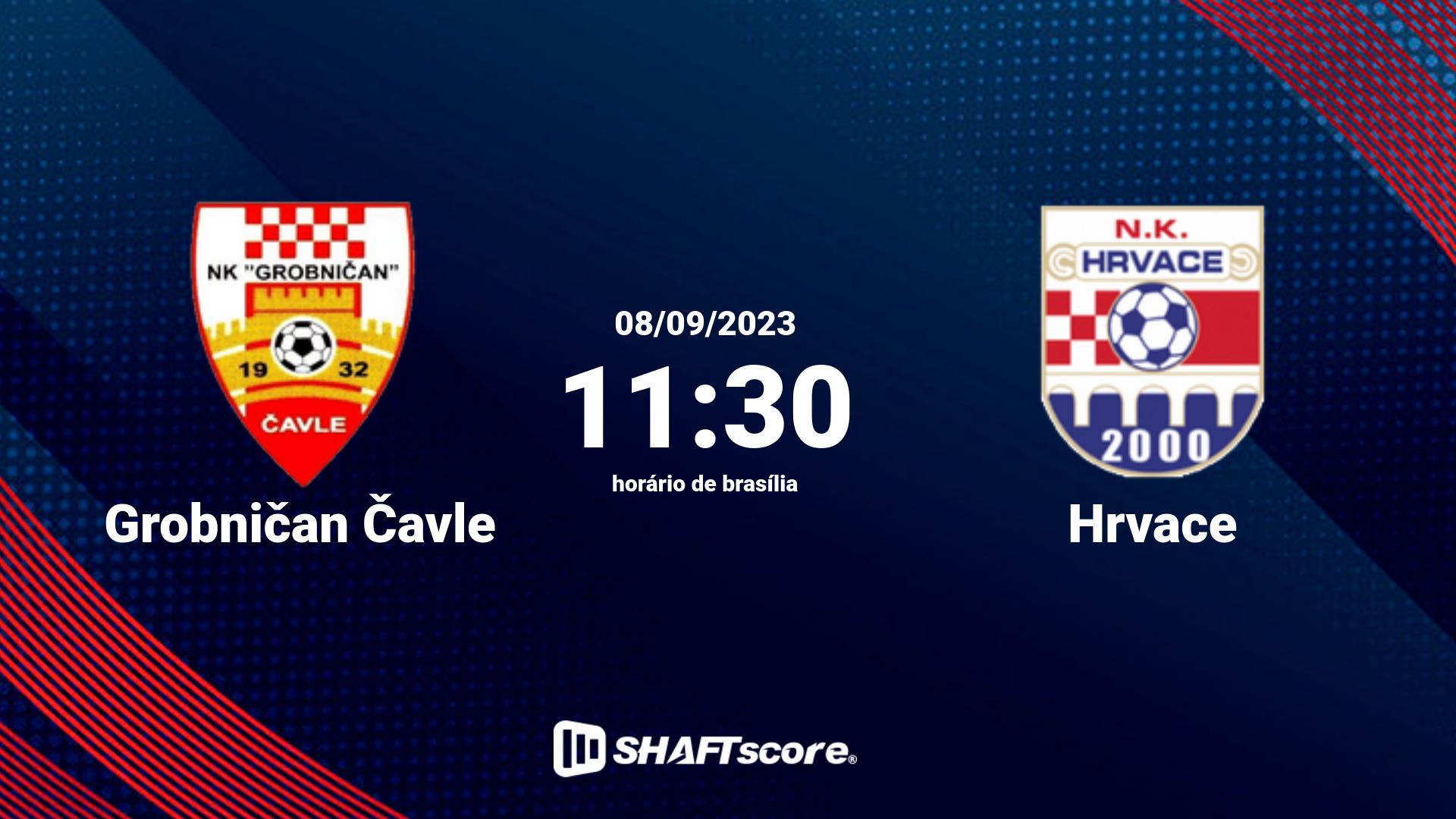 Estatísticas do jogo Grobničan Čavle vs Hrvace 08.09 11:30