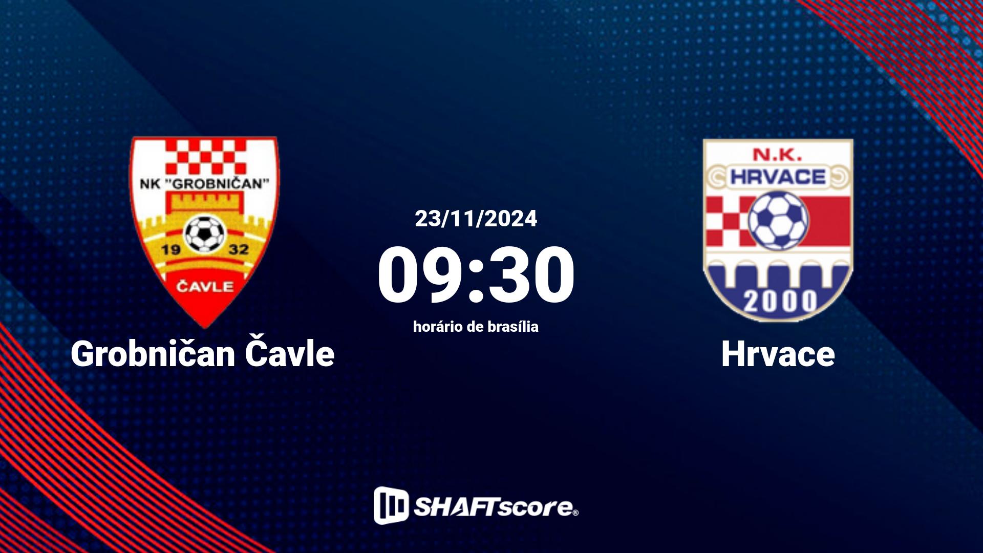 Estatísticas do jogo Grobničan Čavle vs Hrvace 23.11 09:30