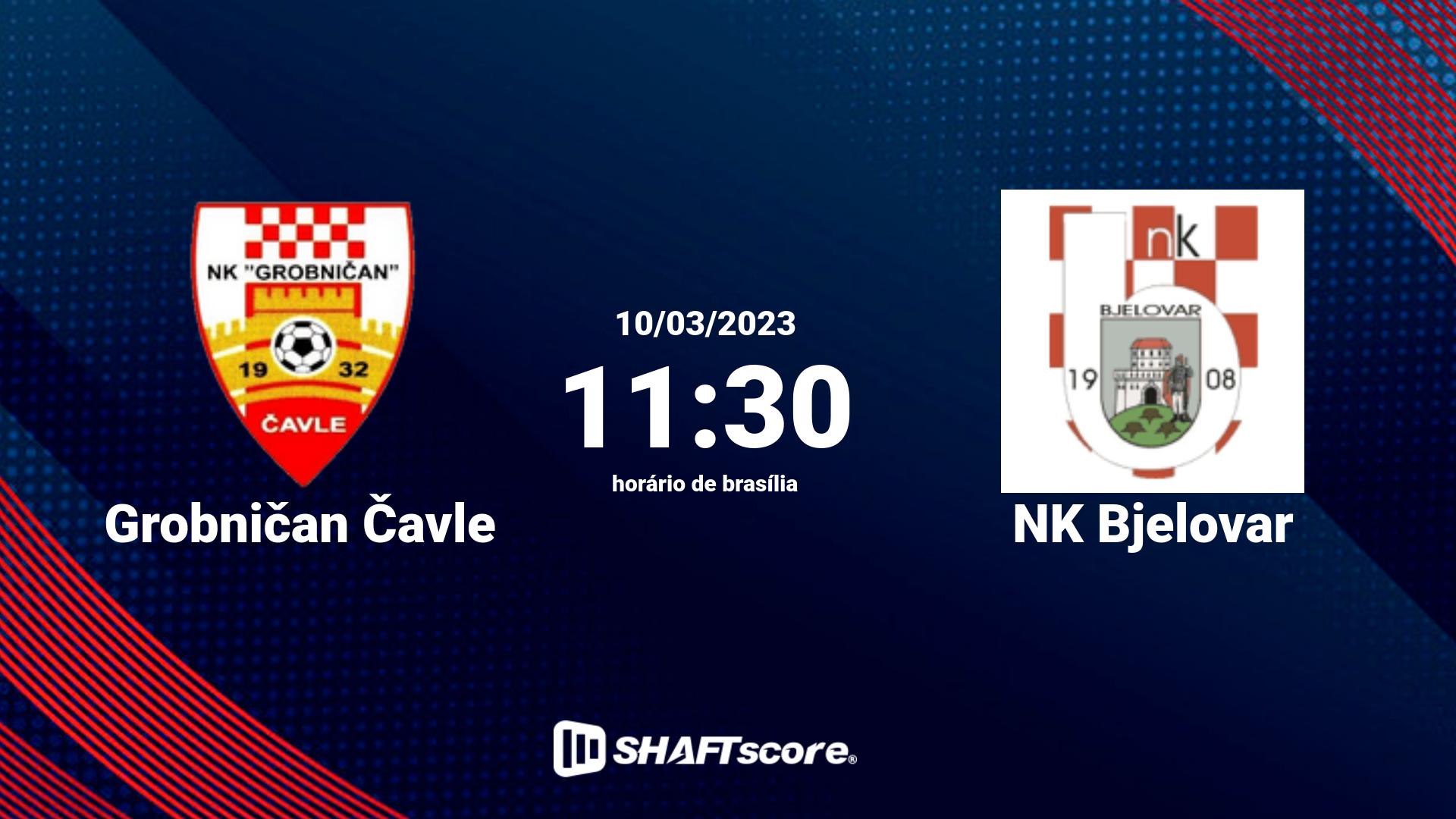 Estatísticas do jogo Grobničan Čavle vs NK Bjelovar 10.03 11:30