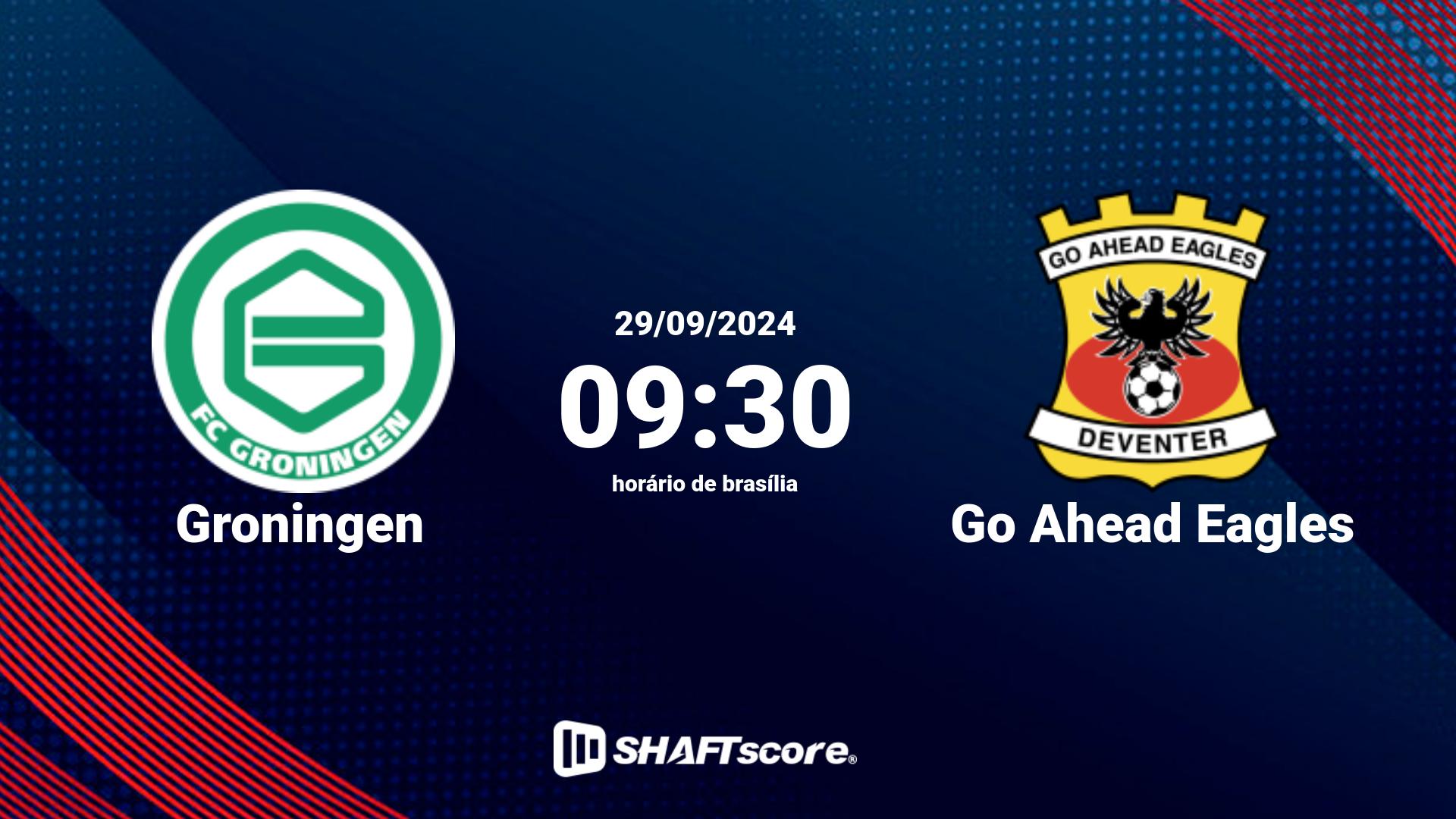 Estatísticas do jogo Groningen vs Go Ahead Eagles 29.09 09:30