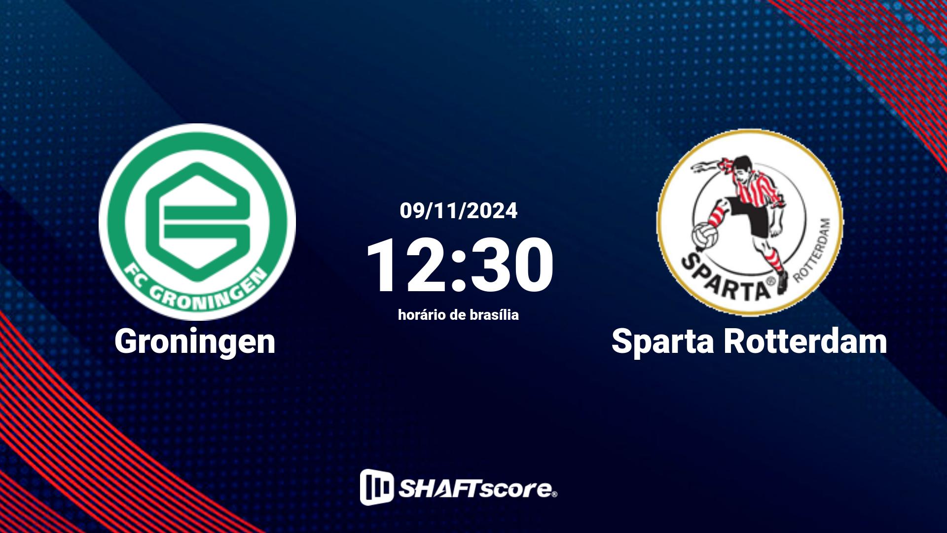 Estatísticas do jogo Groningen vs Sparta Rotterdam 09.11 12:30