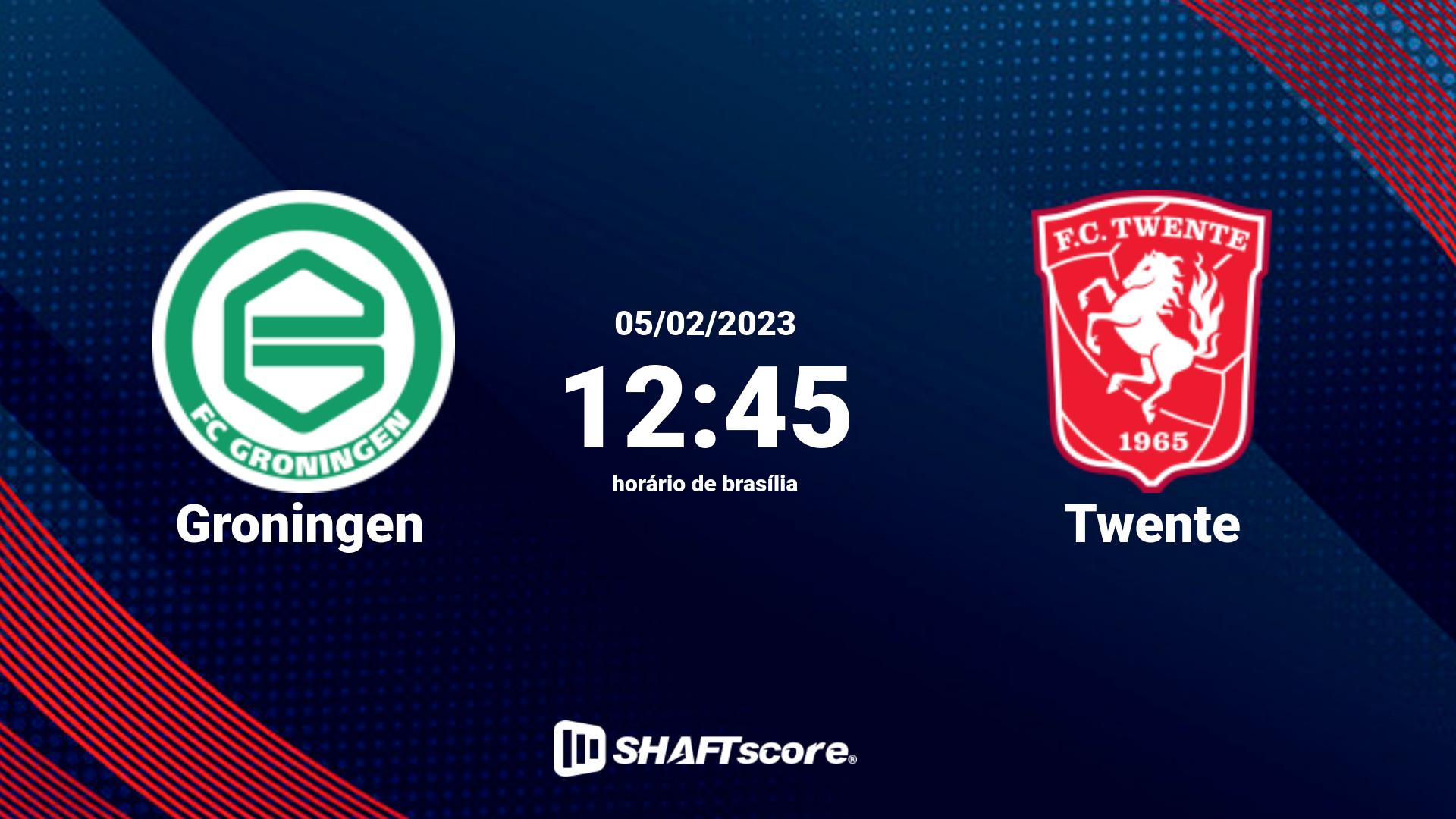 Estatísticas do jogo Groningen vs Twente 05.02 12:45