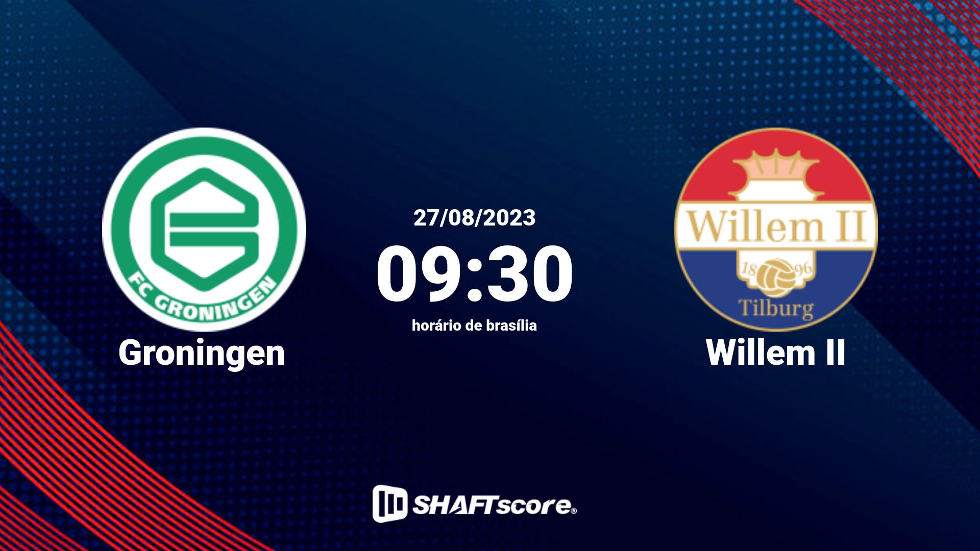 Estatísticas do jogo Groningen vs Willem II 27.08 09:30