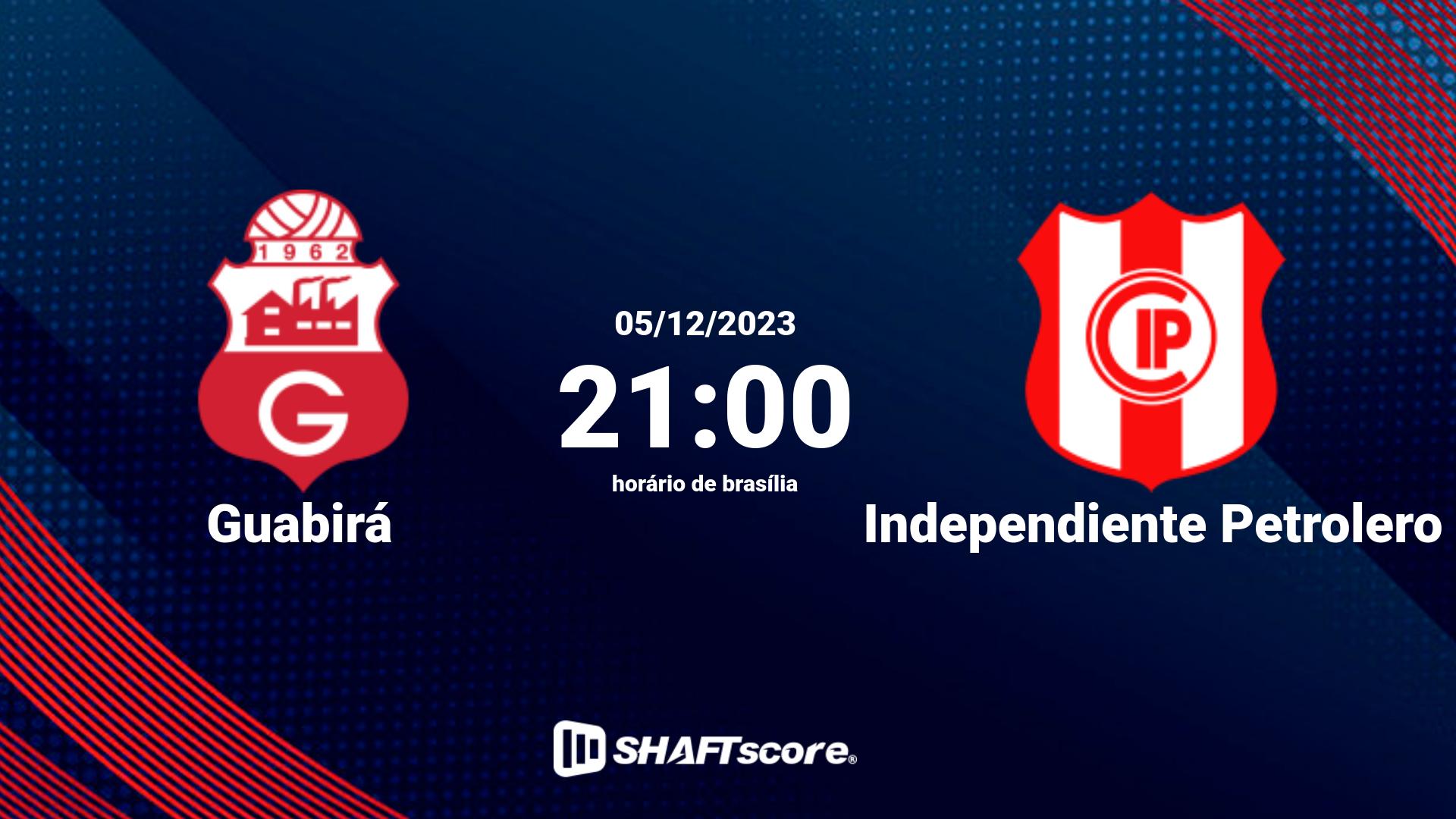 Estatísticas do jogo Guabirá vs Independiente Petrolero 05.12 21:00