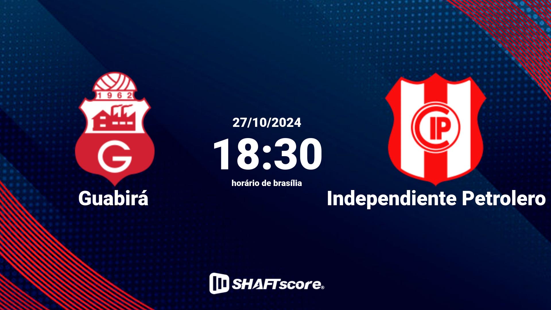 Estatísticas do jogo Guabirá vs Independiente Petrolero 27.10 18:30