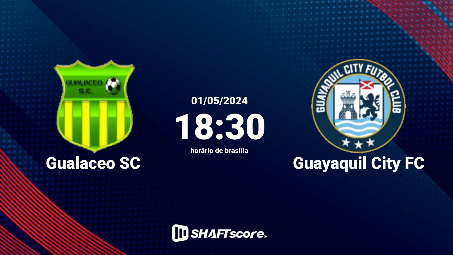 Estatísticas do jogo Gualaceo SC vs Guayaquil City FC 01.05 18:30