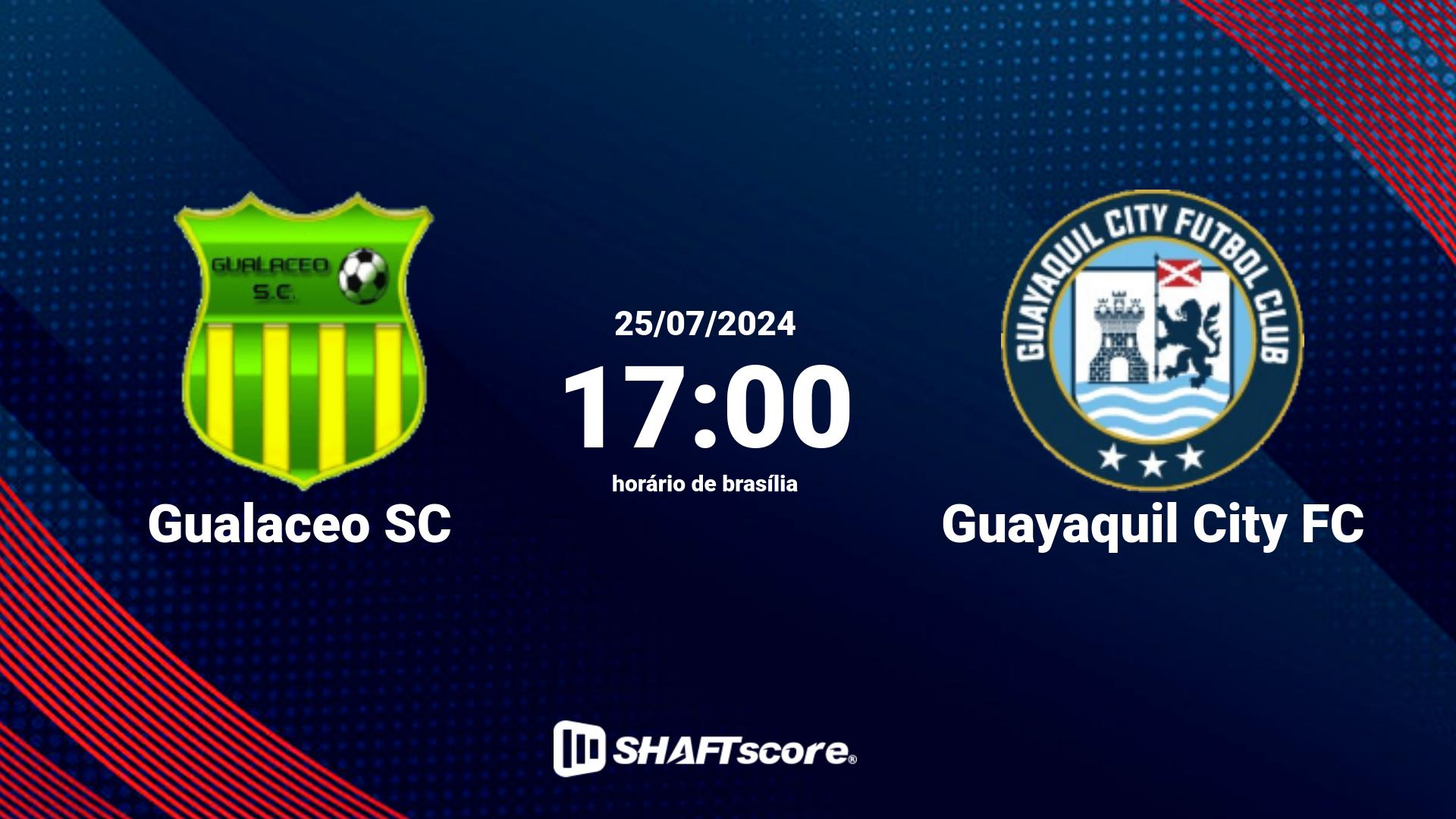 Estatísticas do jogo Gualaceo SC vs Guayaquil City FC 25.07 17:00