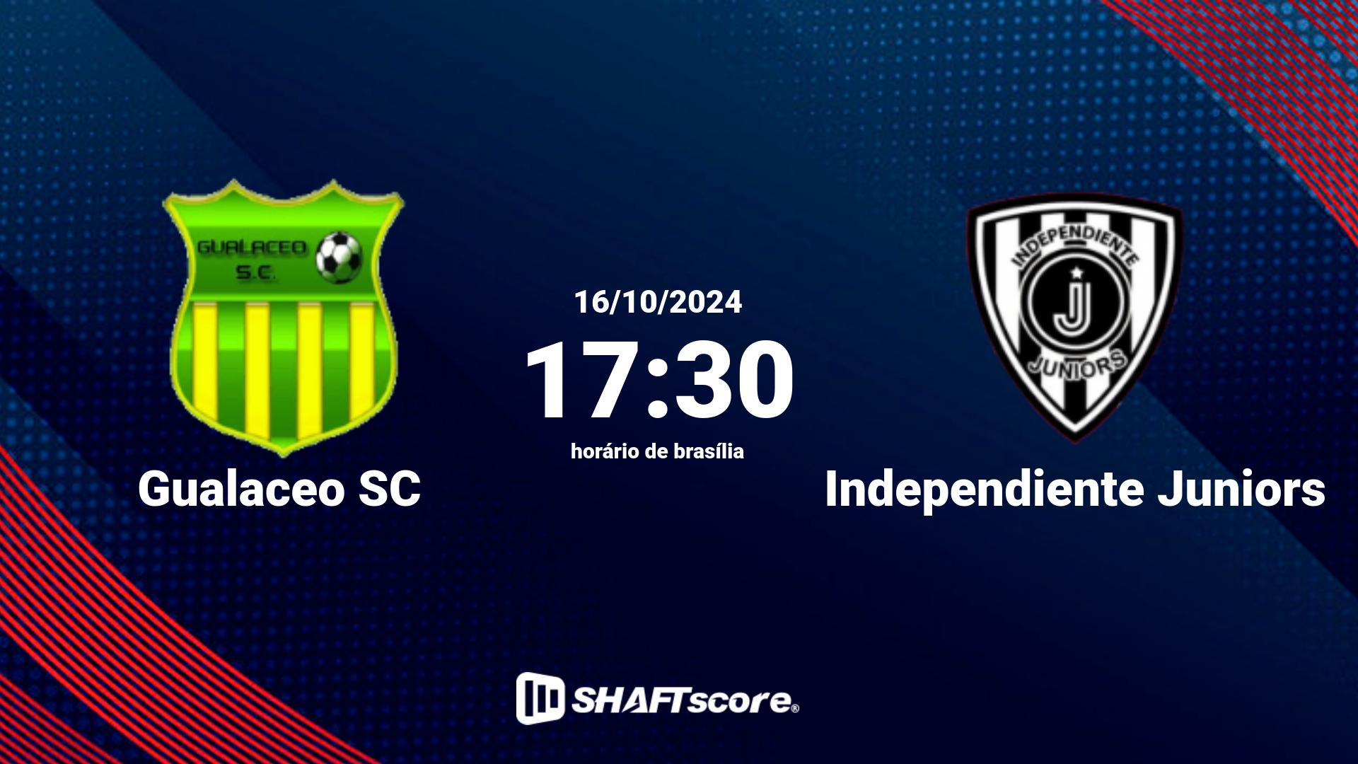 Estatísticas do jogo Gualaceo SC vs Independiente Juniors 16.10 17:30