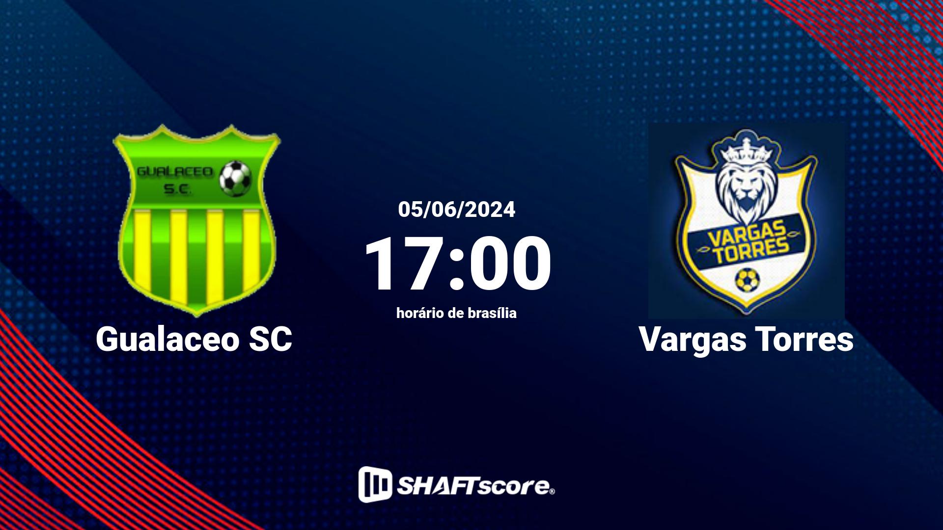 Estatísticas do jogo Gualaceo SC vs Vargas Torres 05.06 17:00