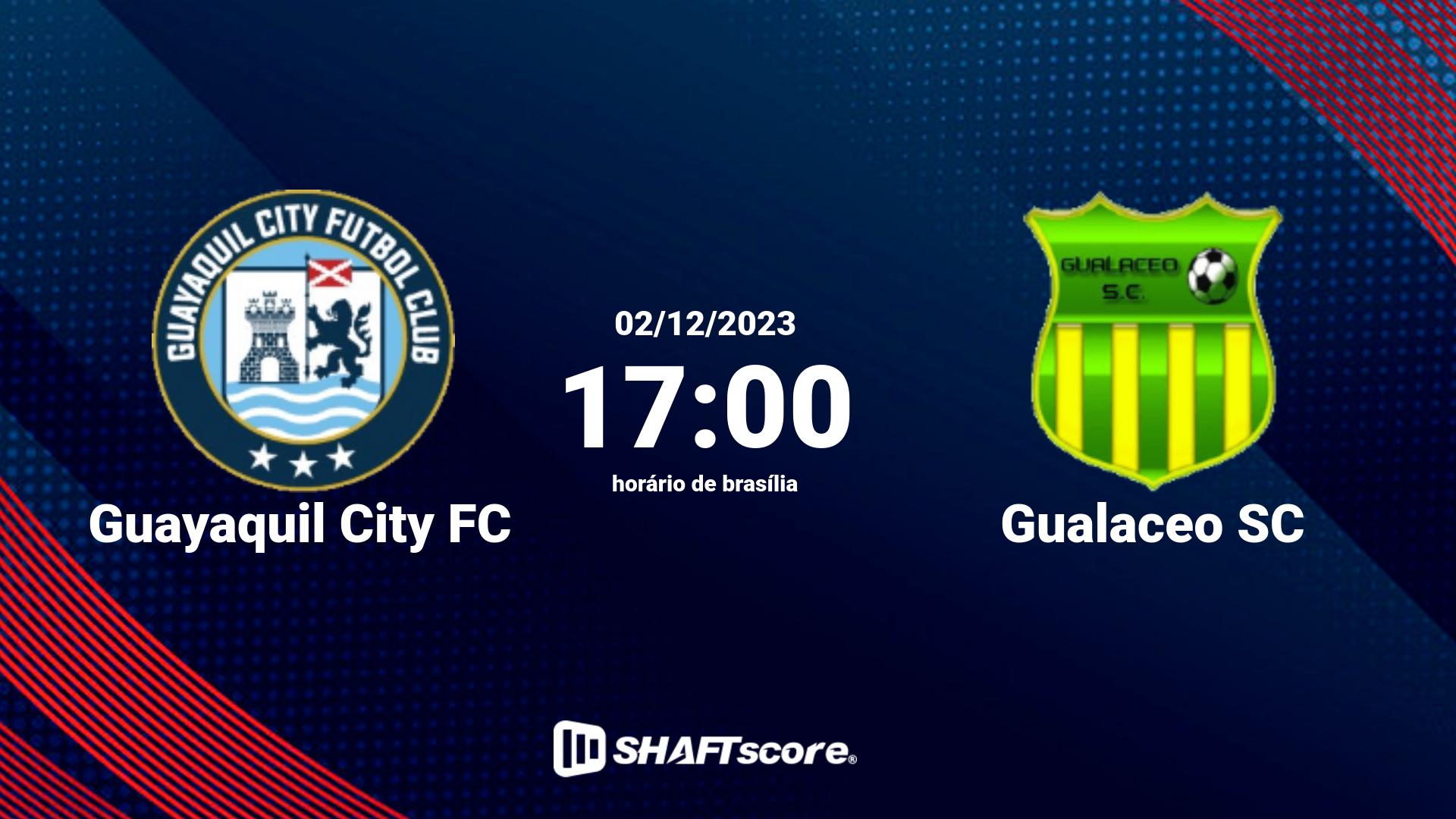 Estatísticas do jogo Guayaquil City FC vs Gualaceo SC 02.12 17:00