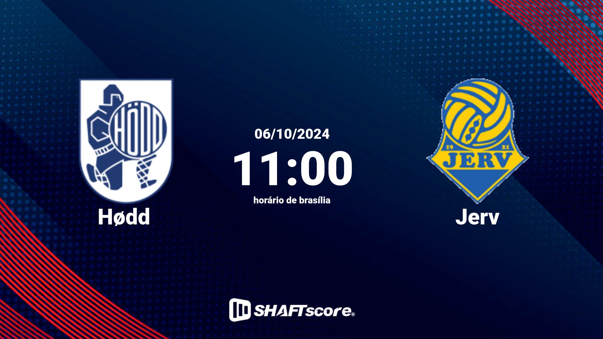 Estatísticas do jogo Hødd vs Jerv 06.10 11:00