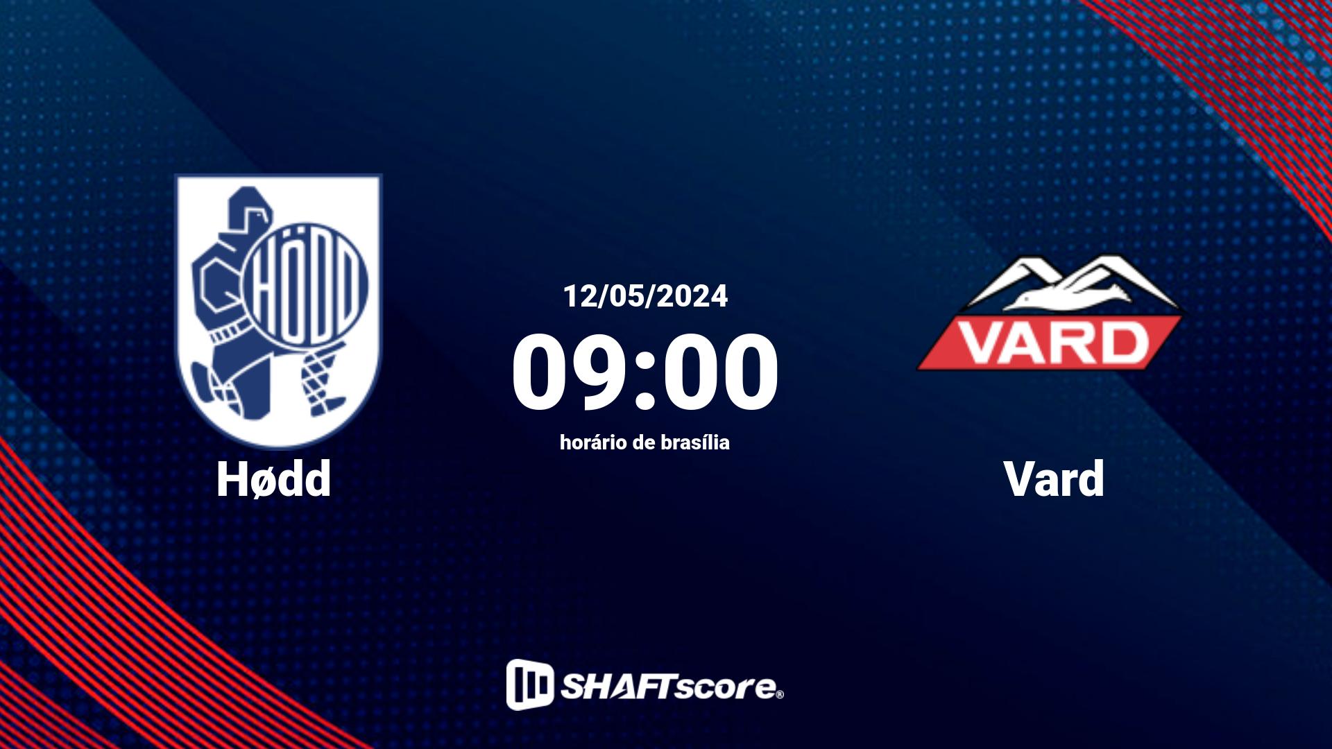 Estatísticas do jogo Hødd vs Vard 12.05 09:00