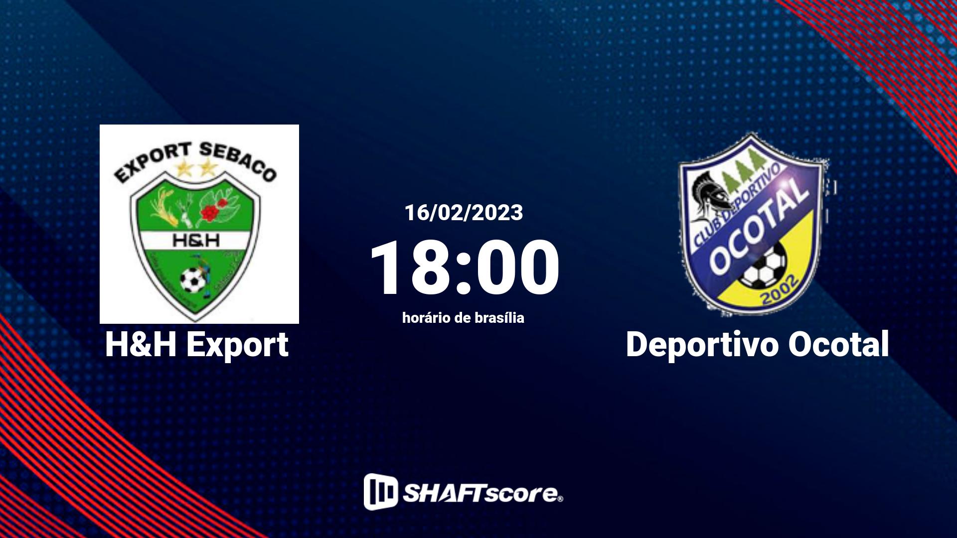 Estatísticas do jogo H&H Export vs Deportivo Ocotal 16.02 18:00