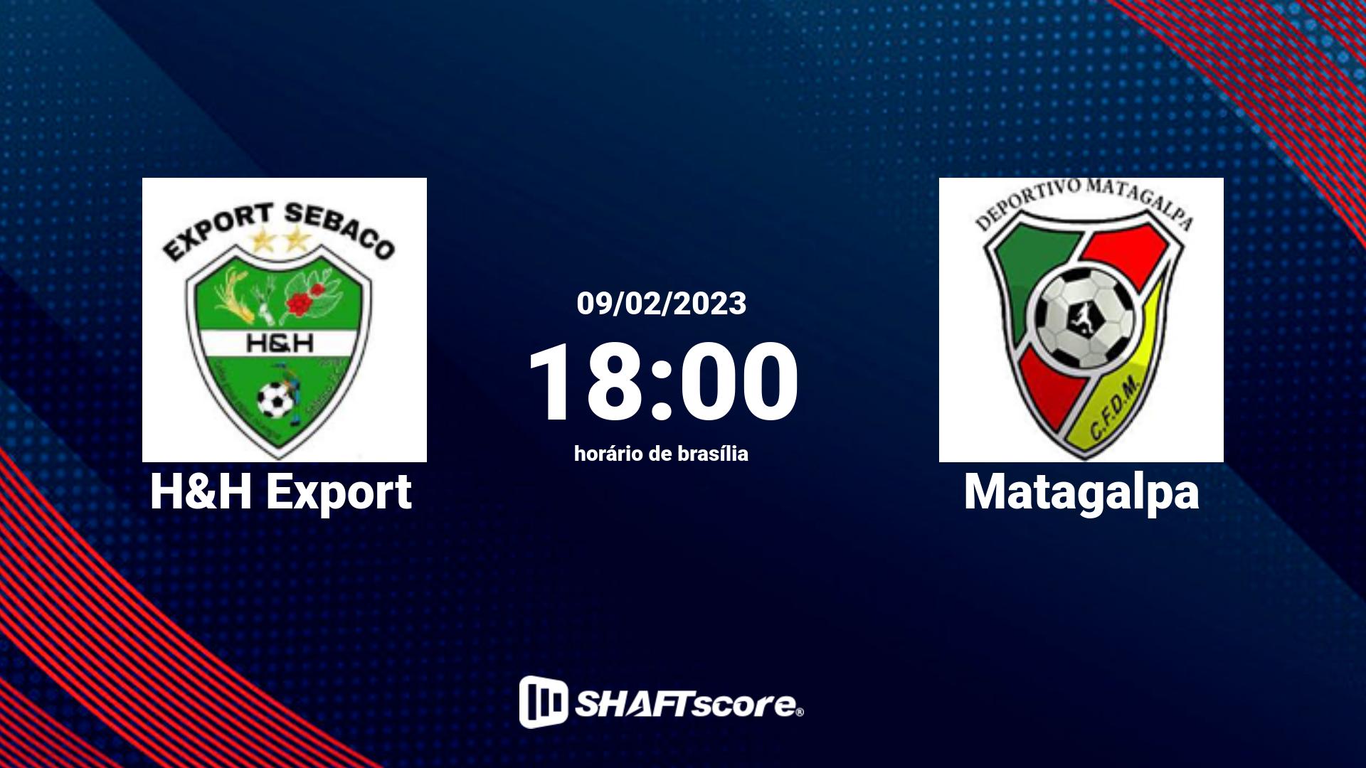 Estatísticas do jogo H&H Export vs Matagalpa 09.02 18:00