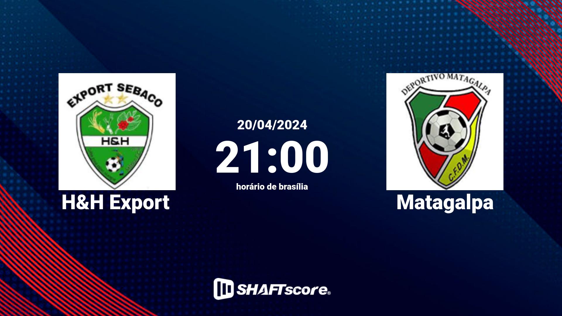 Estatísticas do jogo H&H Export vs Matagalpa 20.04 21:00