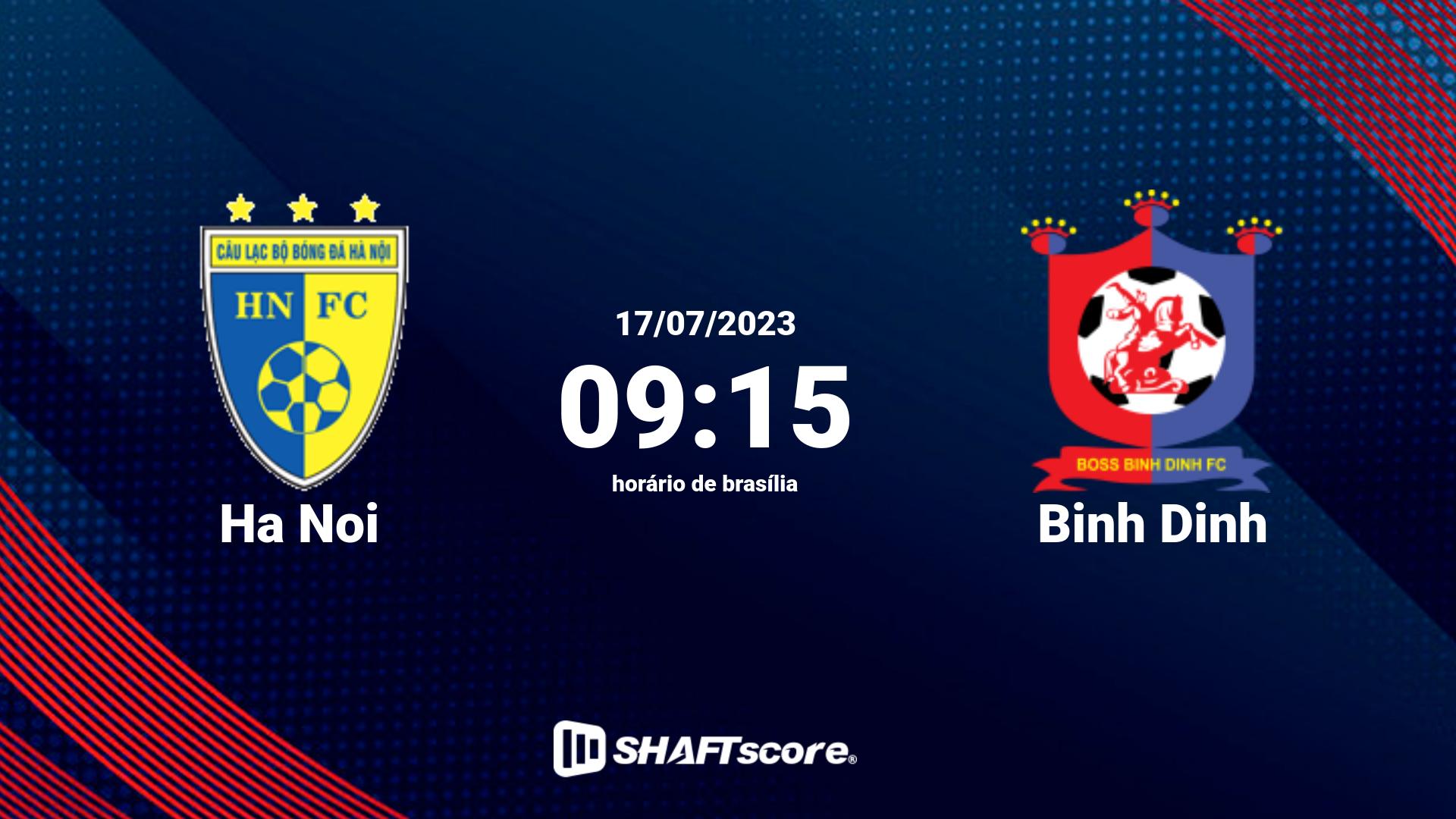 Estatísticas do jogo Ha Noi vs Binh Dinh 17.07 09:15