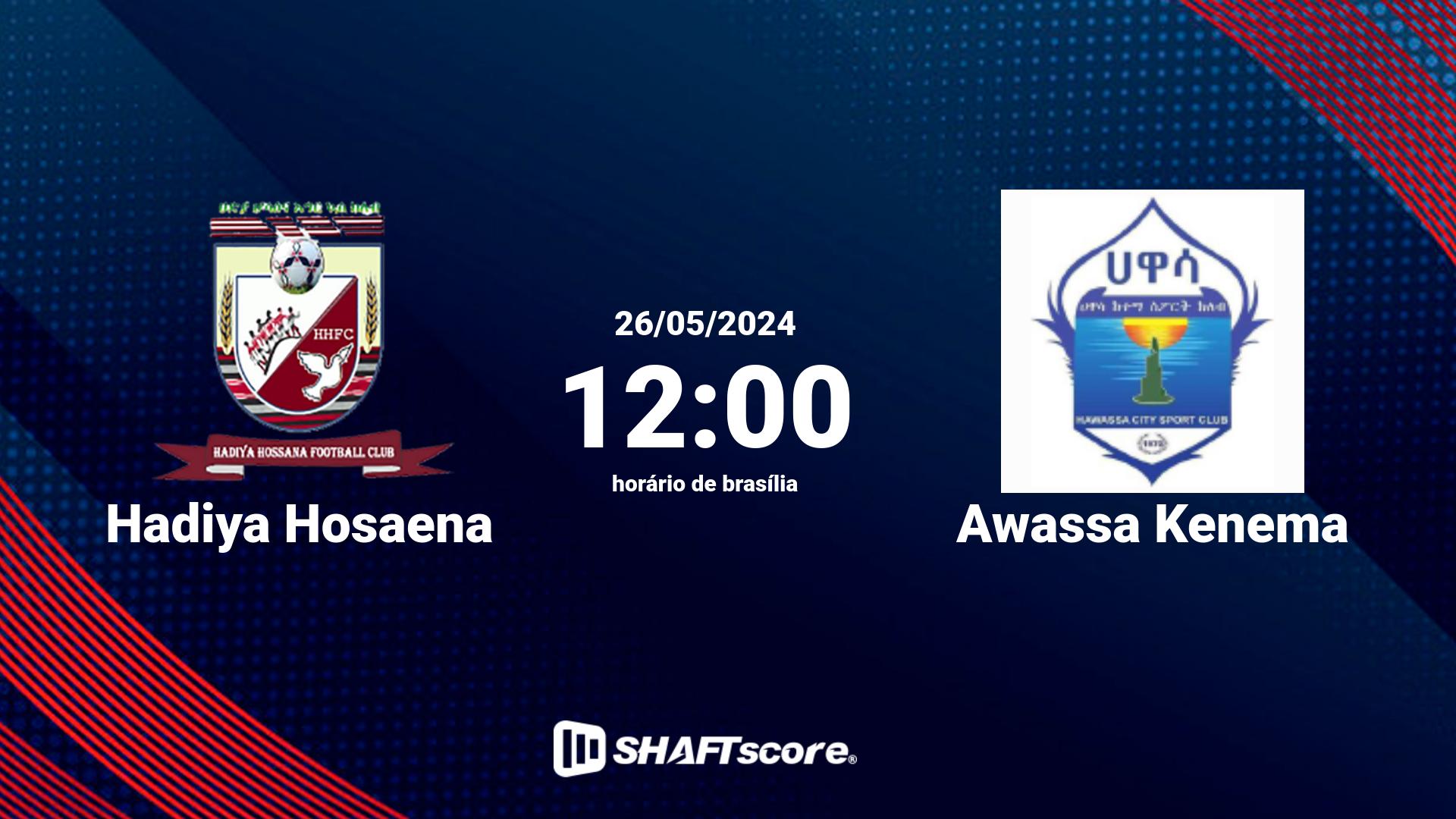 Estatísticas do jogo Hadiya Hosaena vs Awassa Kenema 26.05 12:00