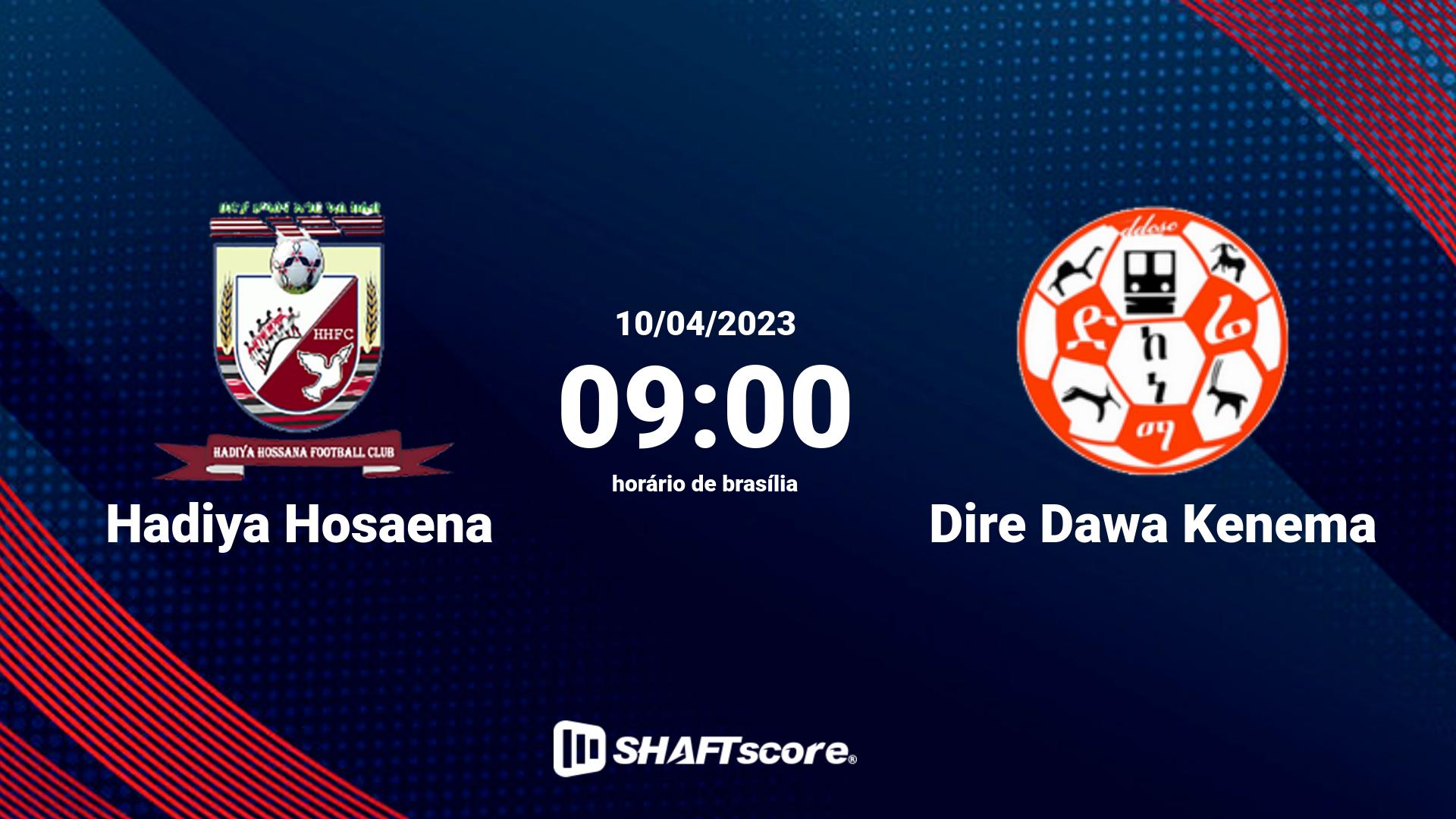 Estatísticas do jogo Hadiya Hosaena vs Dire Dawa Kenema 10.04 09:00